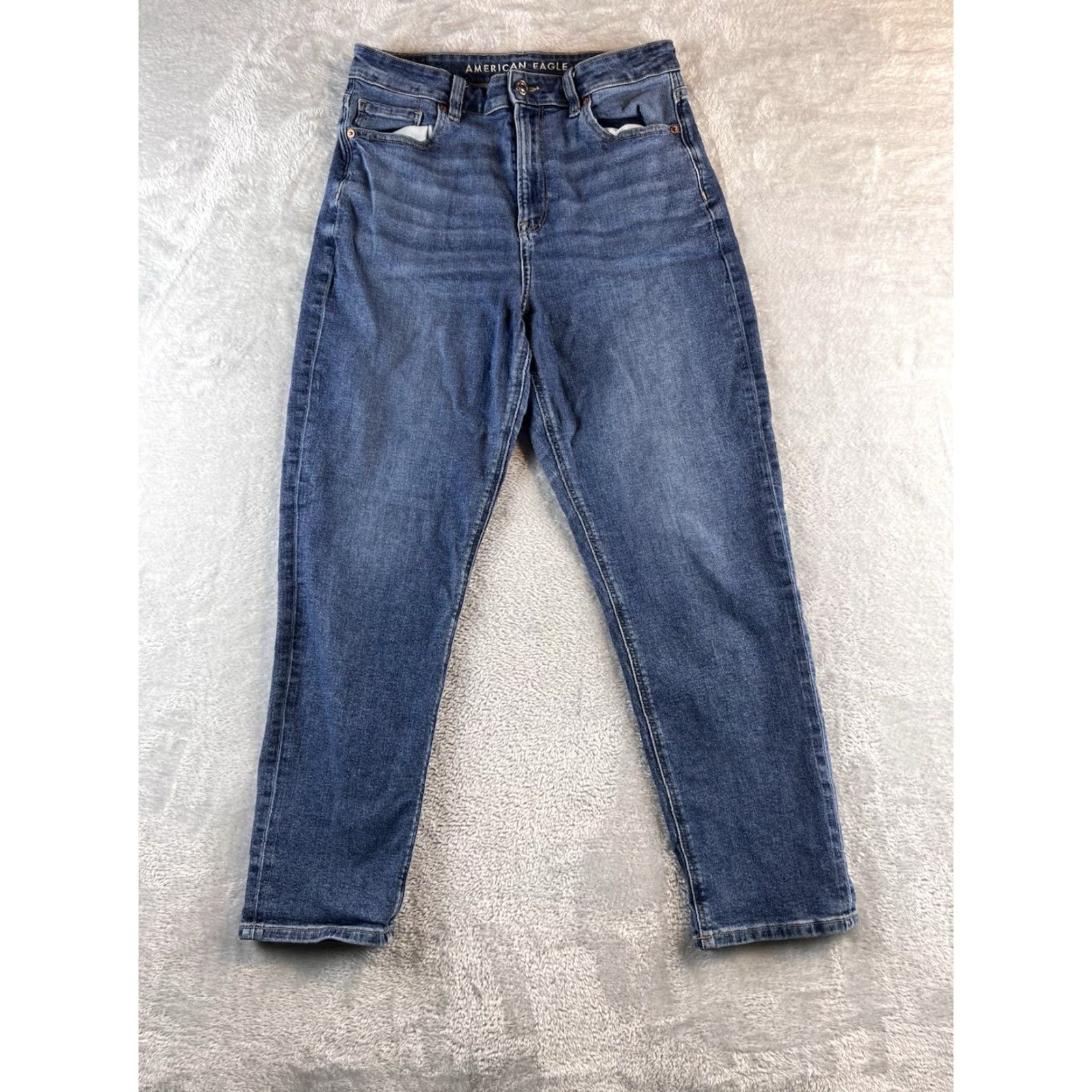 American Eagle Outfitters American Eagle Jeans Womens 10 29x26.5 Long Blue Mom Jean High Rise Boho Vintage No N/A Size 32" / US 10 / IT 46 - 2 Thumbnail