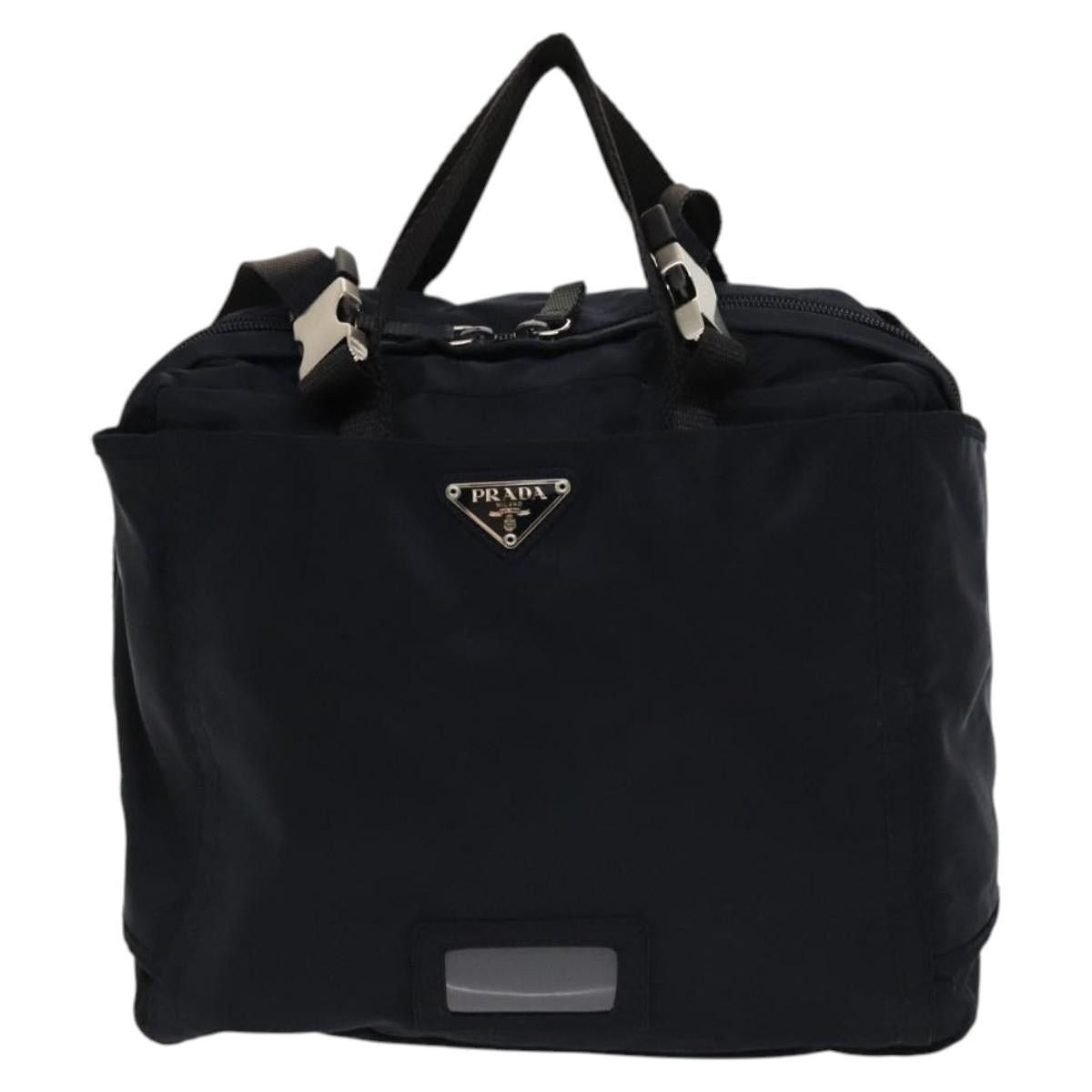 Prada PRADA Backpack Nylon Navy Silver Size ONE SIZE - 3 Thumbnail
