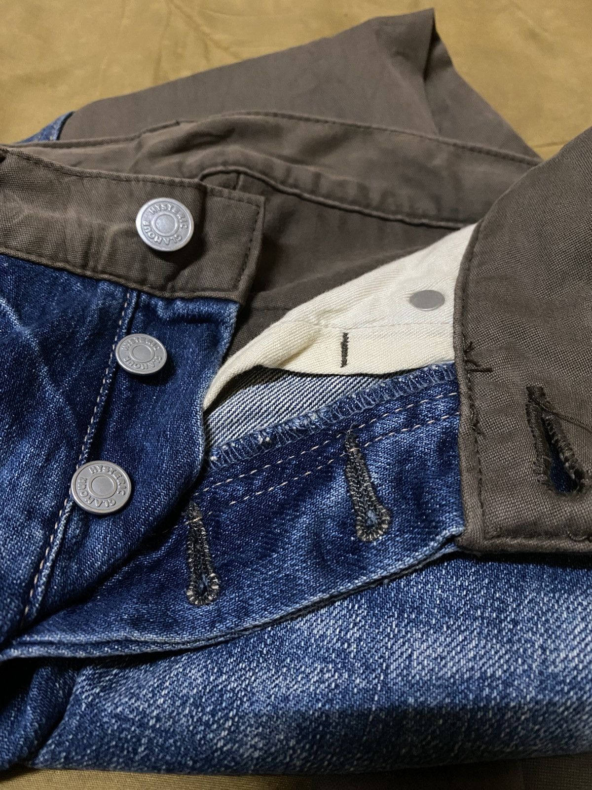Hysteric Glamour Hysteric Glamour Two Tone Multi Pocket Cargo Style Jeans Size 29" - 7 Thumbnail