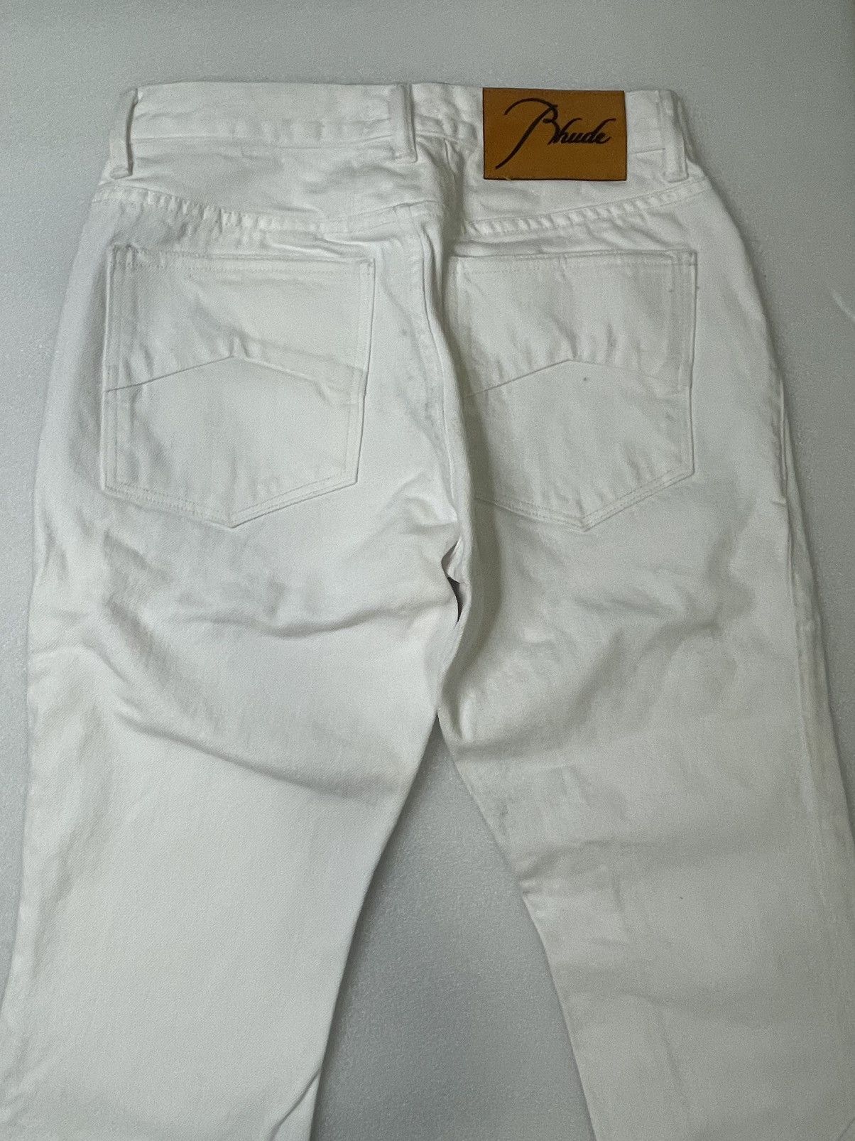 Rhude Rhude White Denim Jeans Size US 30 / EU 46 - 2 Thumbnail
