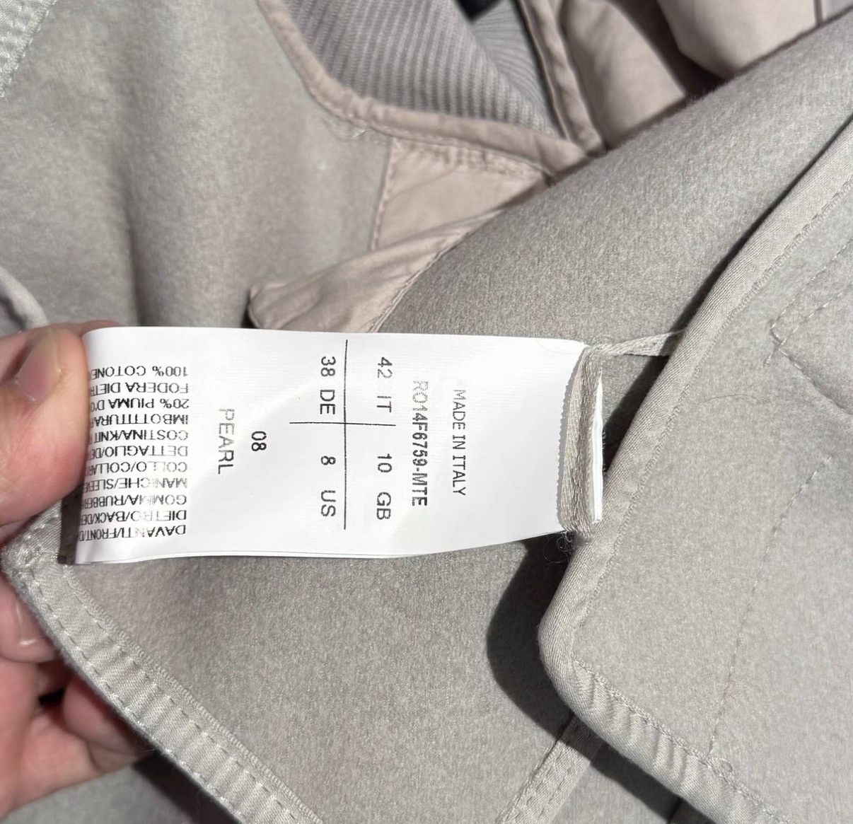 Rick Owens Rick Owens Women's Side-Zip Sheepskin & Wool Paneled Coat Size L / US 10 / IT 46 - 5 Thumbnail