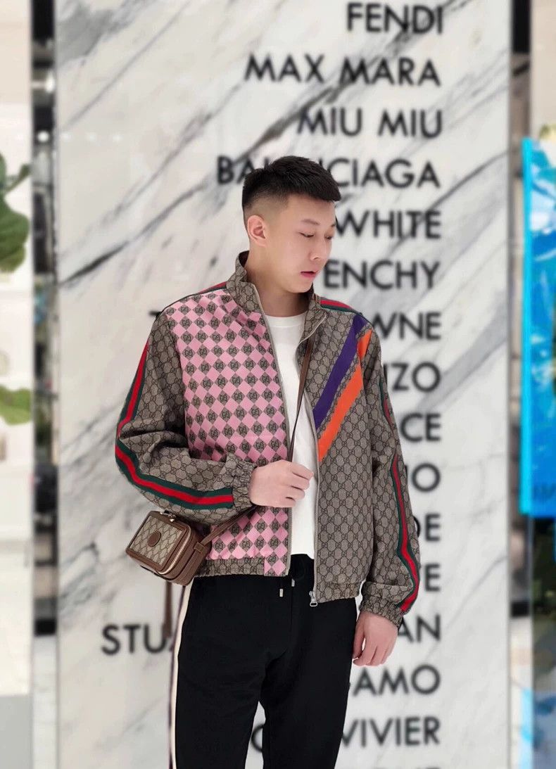 Gucci Gucci Classic Logo Patchwork Jacket-2506 Size US L / EU 52-54 / 3 - 6 Thumbnail