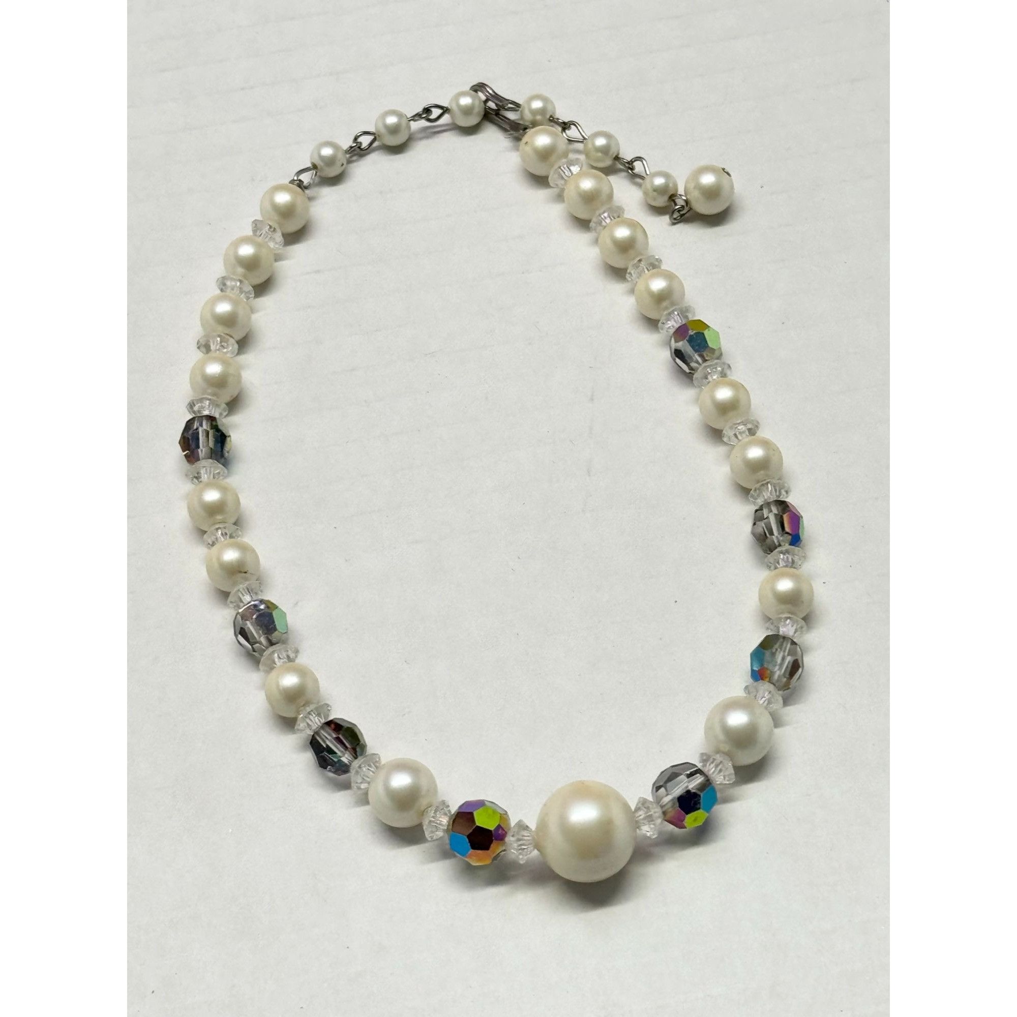 Vintage Vintage crystal pearl beaded necklace Size ONE SIZE - 3 Thumbnail