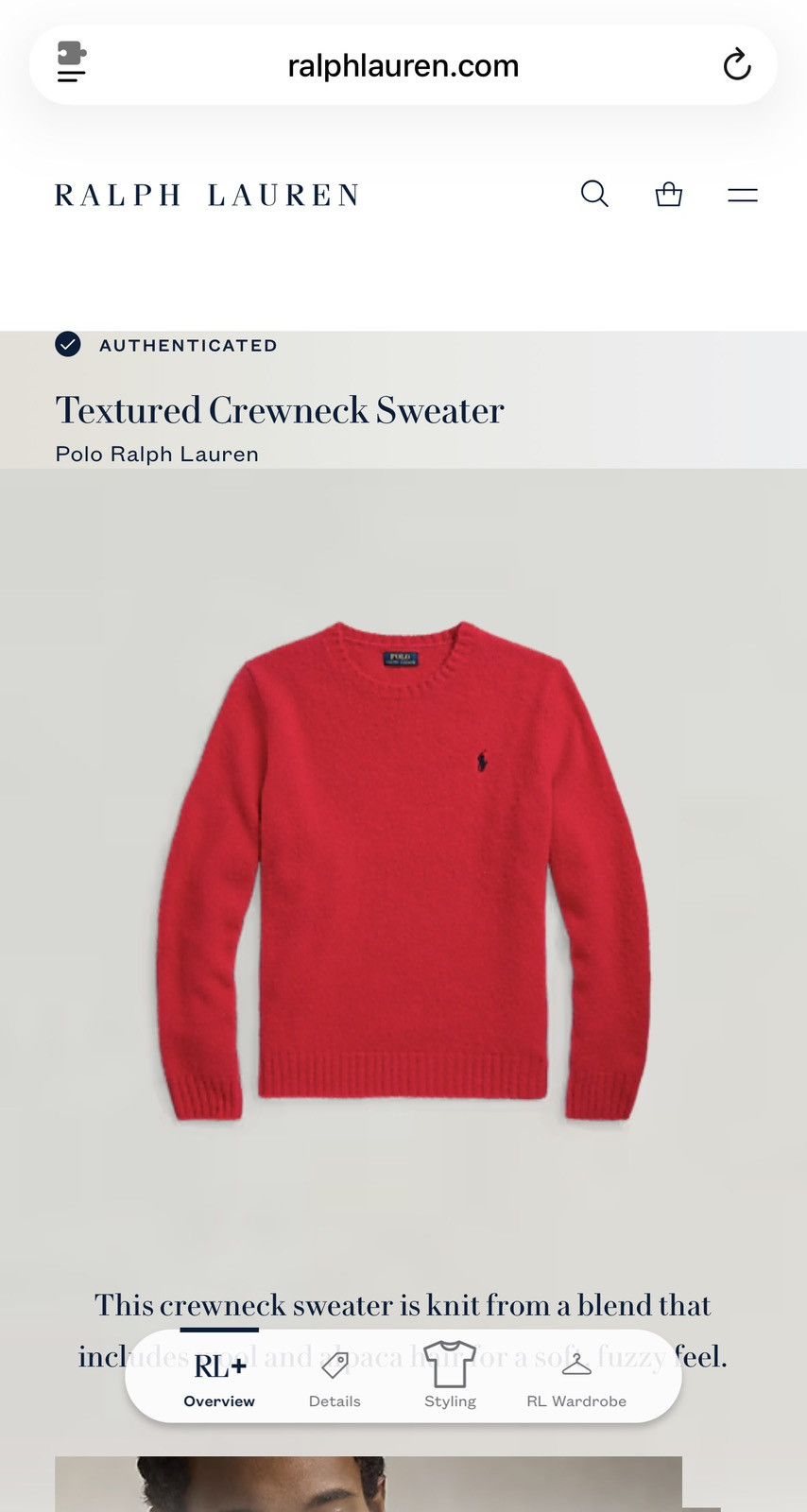Polo Ralph Lauren Textured Crewneck Sweater Size US M / EU 48-50 / 2 - 9 Thumbnail