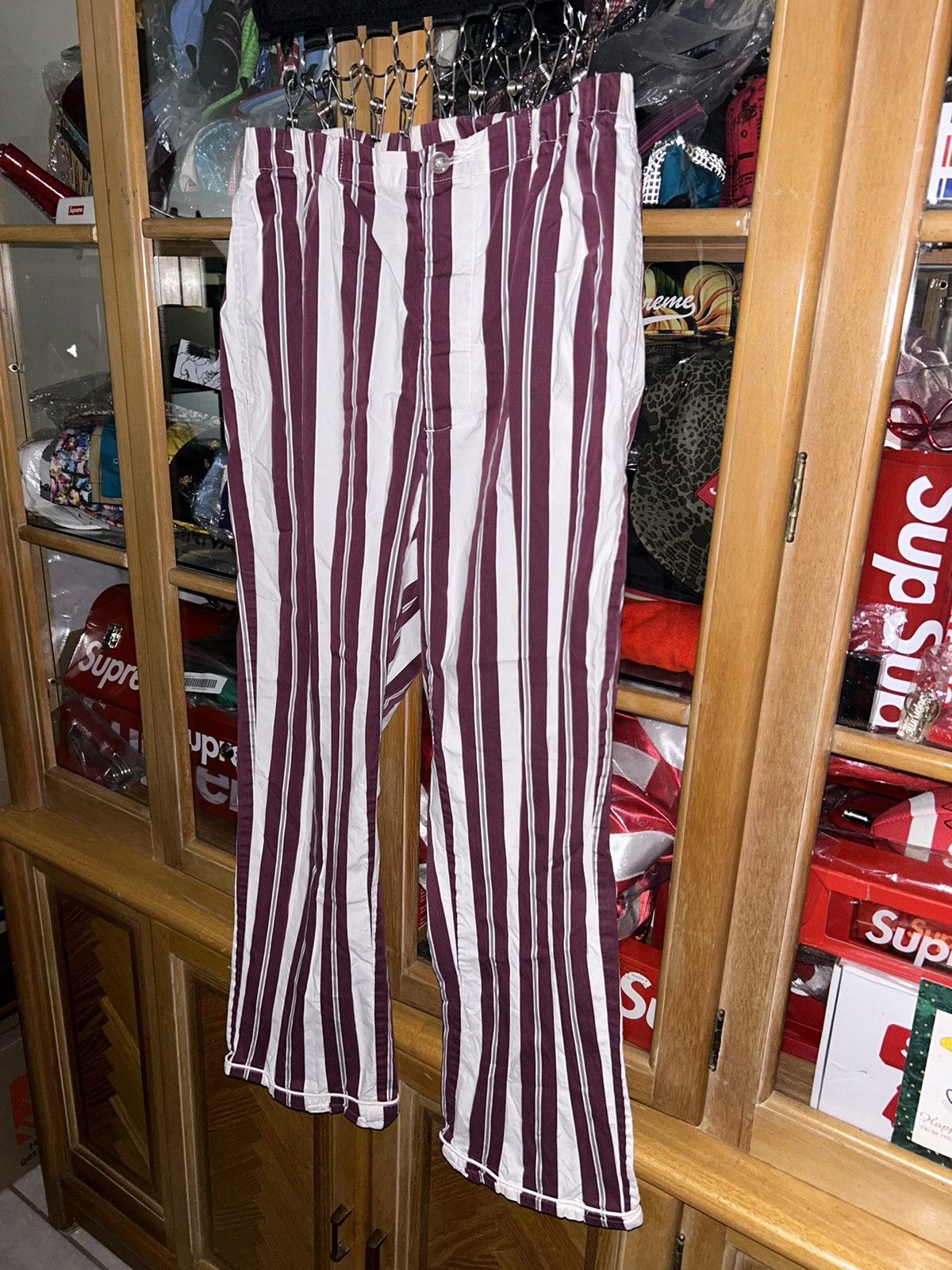 Supreme Supreme Striped Pyjama Pant FW16 size Small Size US 32 / EU 48 - 2 Thumbnail