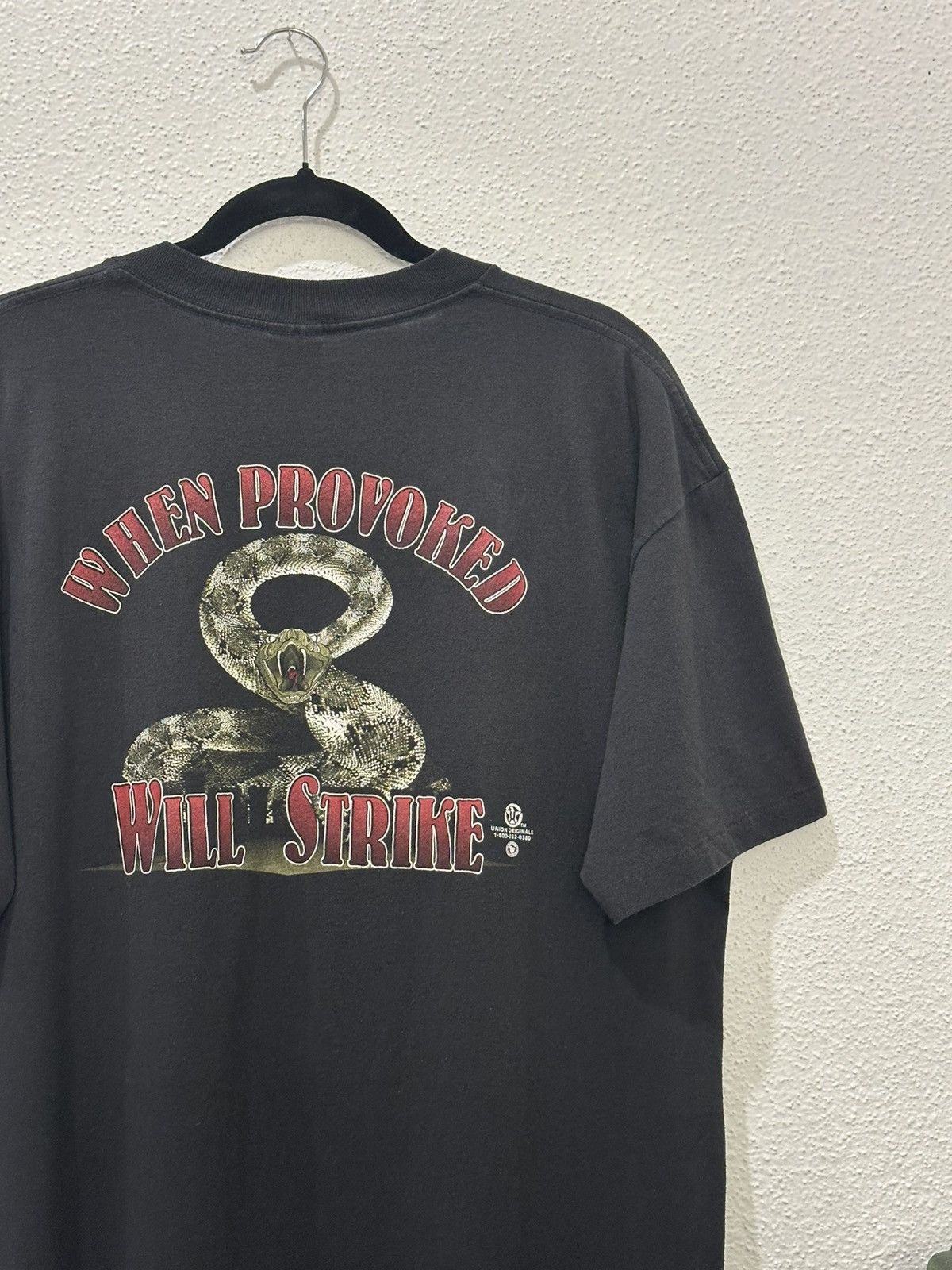 Vintage Vintage 90s Union “When Provoked Will Strike” Snake Python Size US XXL / EU 58 / 5 - 3 Thumbnail