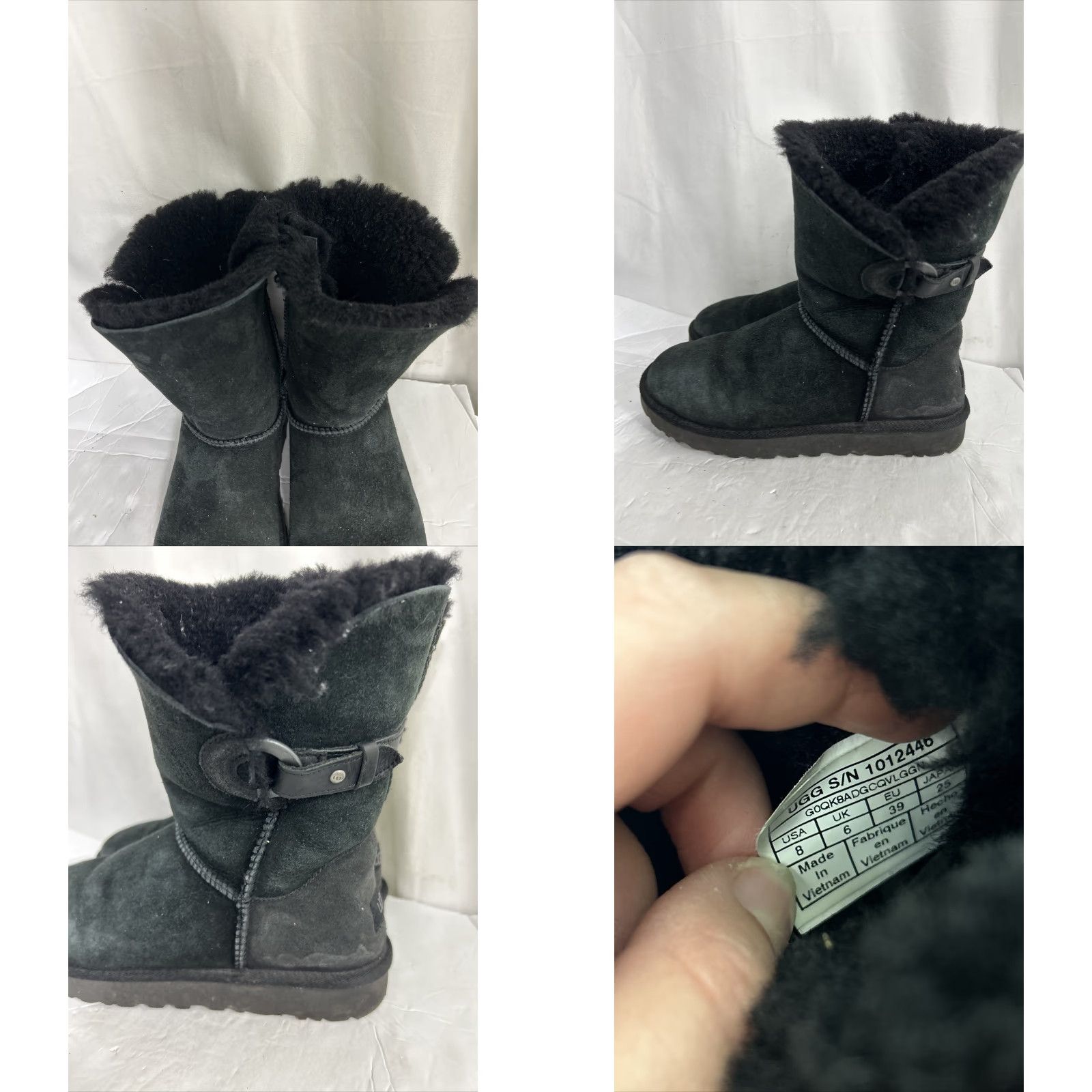 Ugg UGG Nash Buckle 1012446 Boot Women's Size 8 Black Suede Size US 8 / IT 38 - 8 Thumbnail