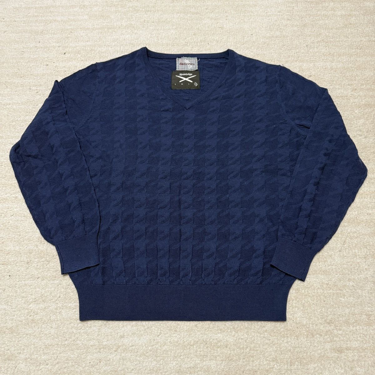 Other Daniel Wu MOVIE WORN Merino Cashmere Sweater Blue Actor Size US XL / EU 56 / 4 - 1 Thumbnail