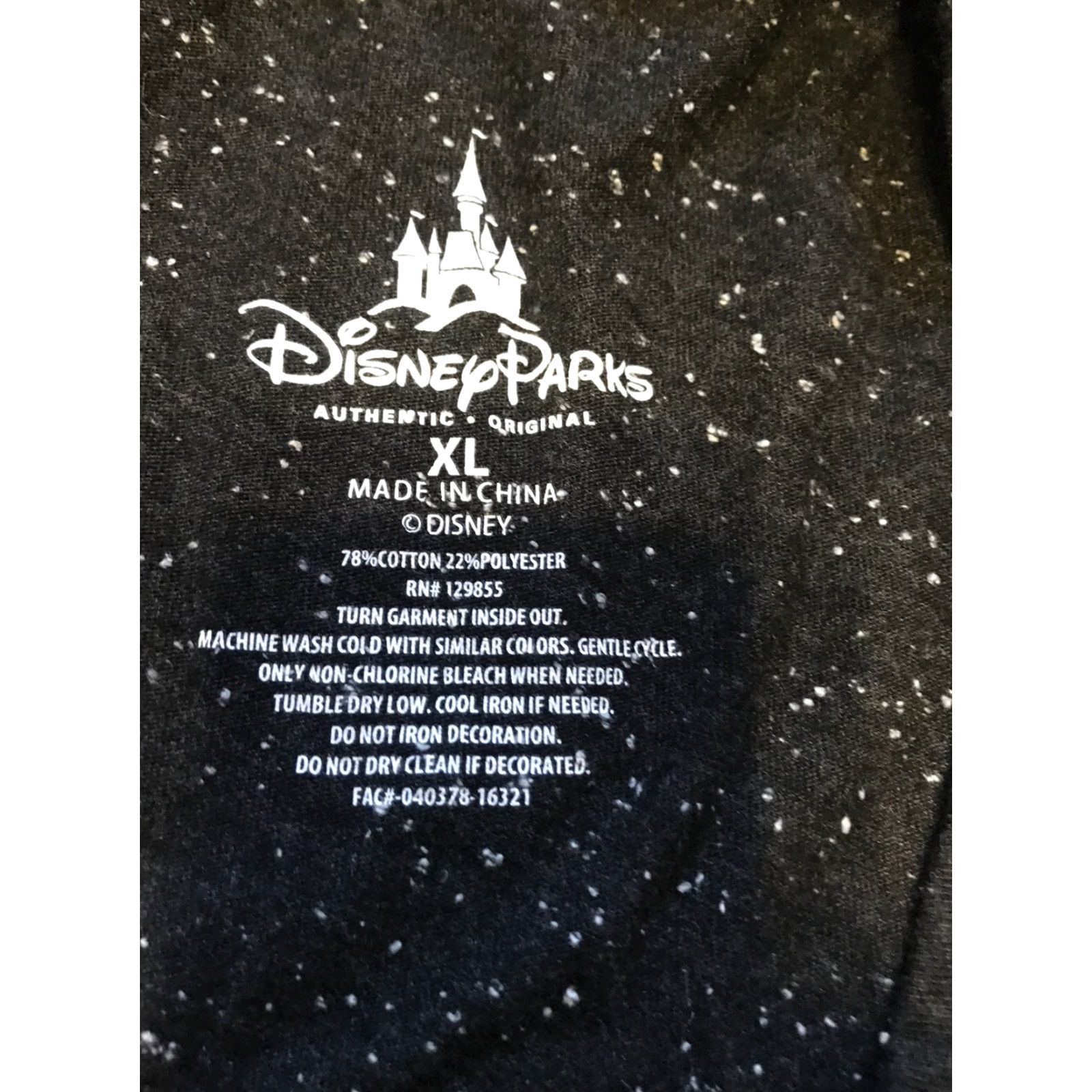 Disney Minnie Mouse Shirt Disney Parks Authentic Womens XL Black Short Sleeve Pullover T-Shirt Basic Series Casual Regular Pattern: Polka Dot Size XL / US 12-14 / IT 48-50 - 2 Thumbnail