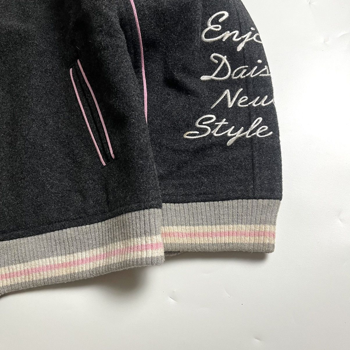 Angel Blue 💥RARE 🔥 Daisy Lovers embroidery varsity jacket Size US L / EU 52-54 / 3 - 5 Thumbnail