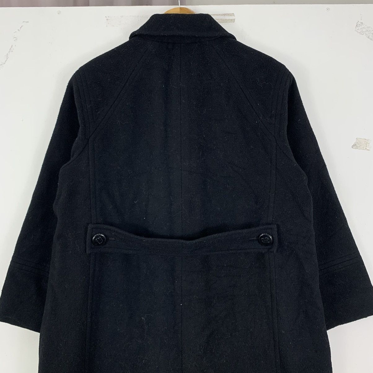 Pierre Balmain Vintage PIERRE BALMAIN Paris Tokyo Plain Wool Long Coat Size US L / EU 52-54 / 3 - 6 Thumbnail