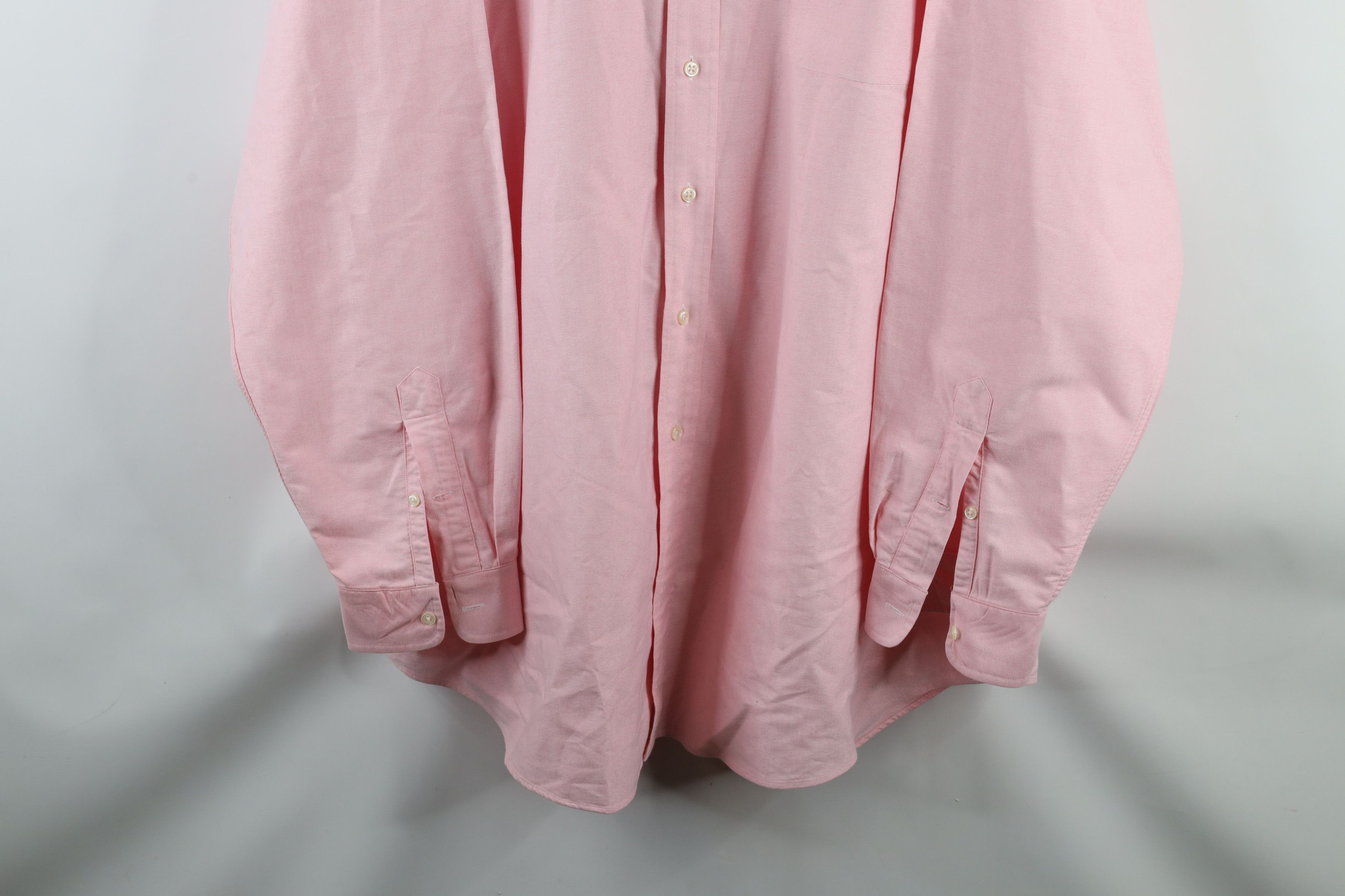 Ralph Lauren × Vintage Vintage 90s Ralph Lauren Oxford Button Down Shirt Pink Size US XXL / EU 58 / 5 - 3 Thumbnail