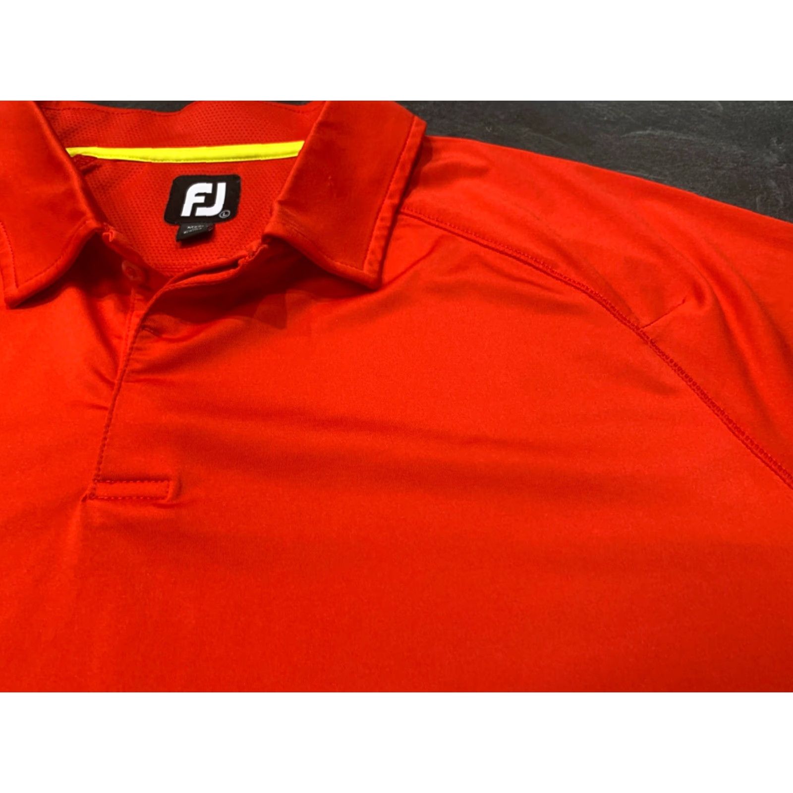 Footjoy FOOTJOY Golf Polo Shirt Men's Lightweight Red Large Short Sleeve Classic Activewear Size US L / EU 52-54 / 3 - 3 Thumbnail