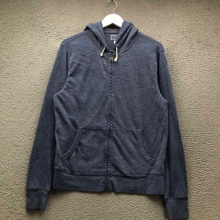 J crew vintage fleece zip online hoodie