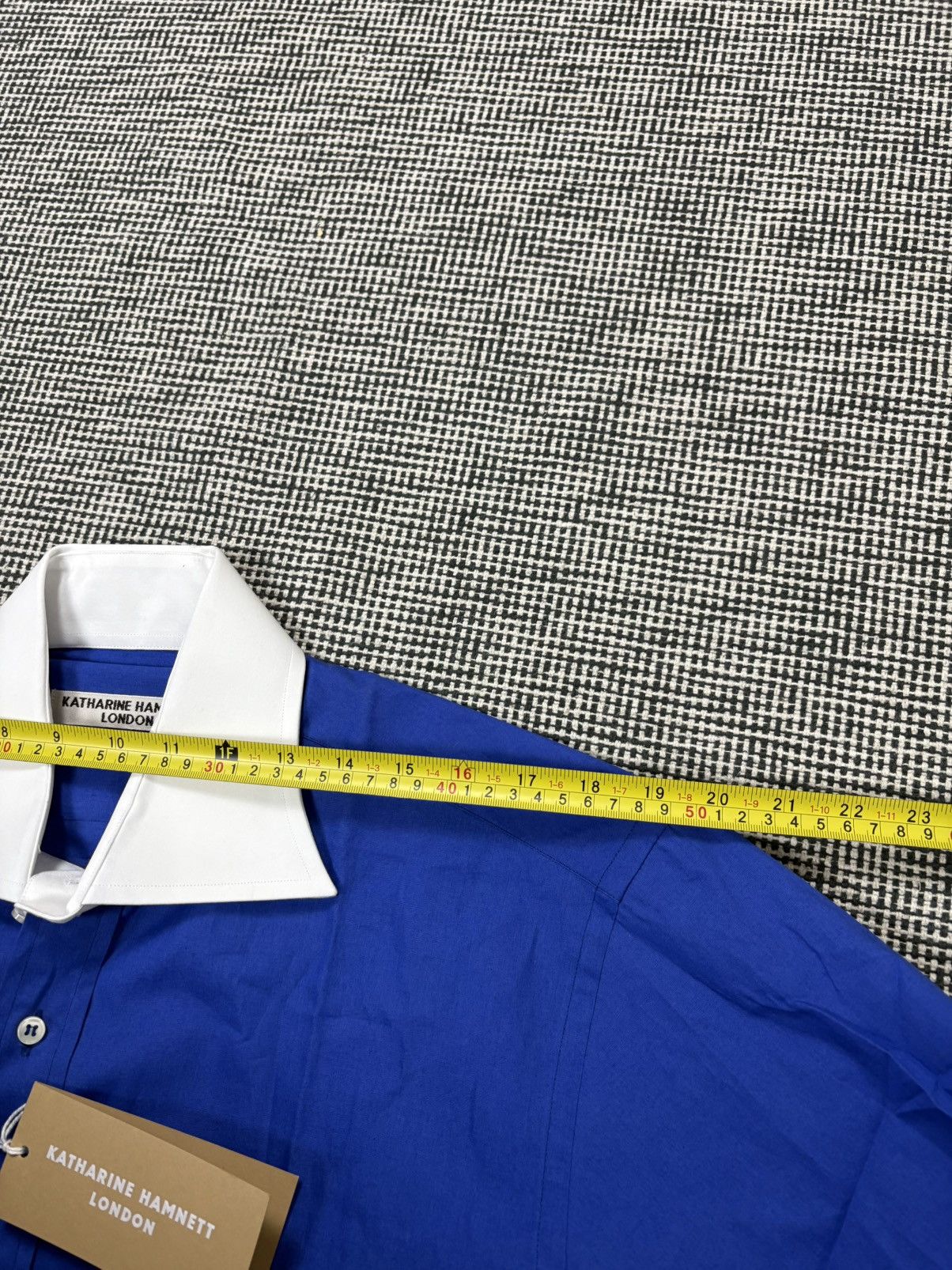 Katharine Hamnett London Katharine Hamnett london avant garde blue white shirt NOS Size US XL / EU 56 / 4 - 8 Thumbnail