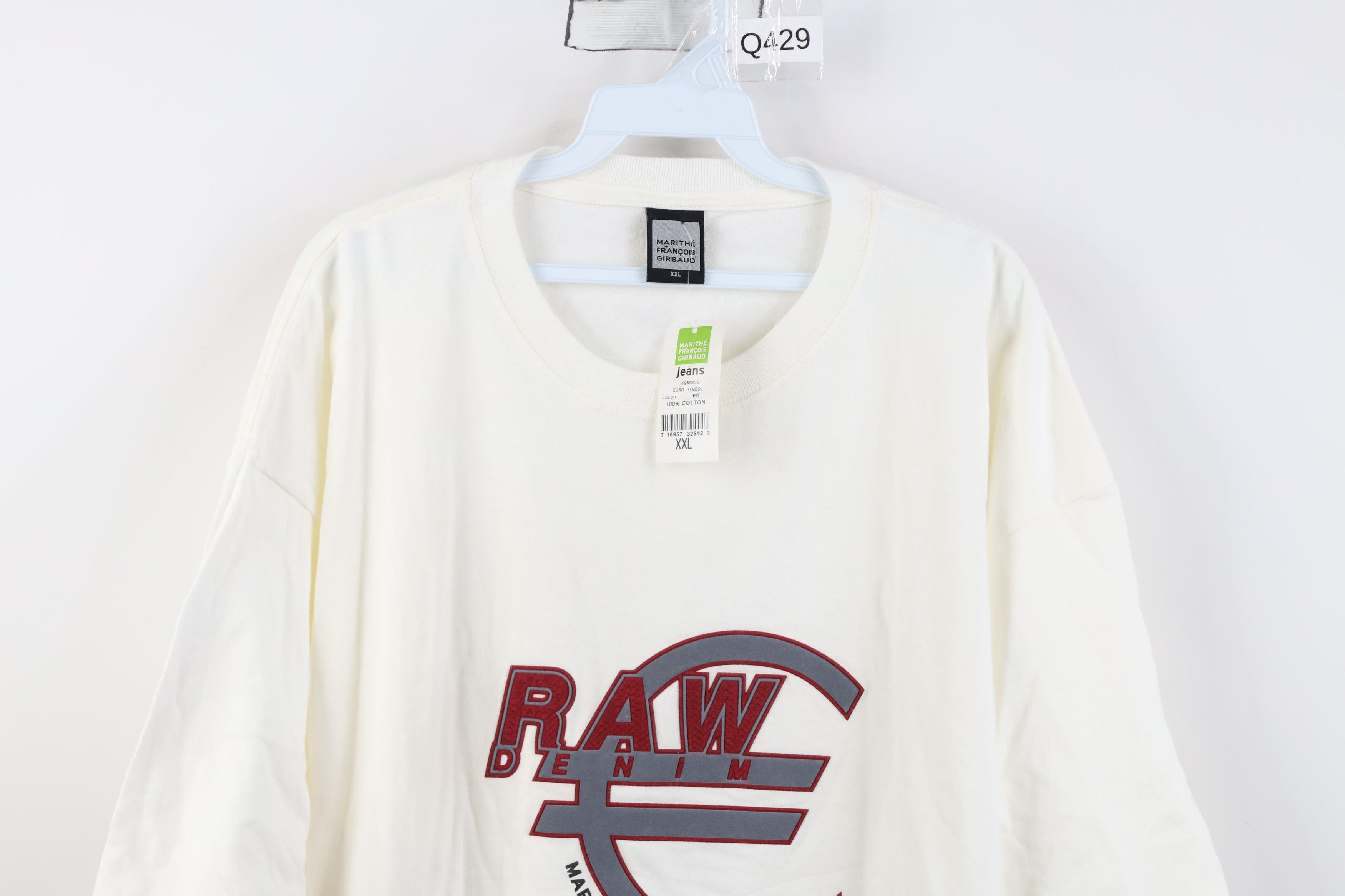 Marithe + Francois Girbaud Deadstock Vintage 90s Marithe Francois Girbaud Raw T-Shirt Size US XXL / EU 58 / 5 - 2 Thumbnail
