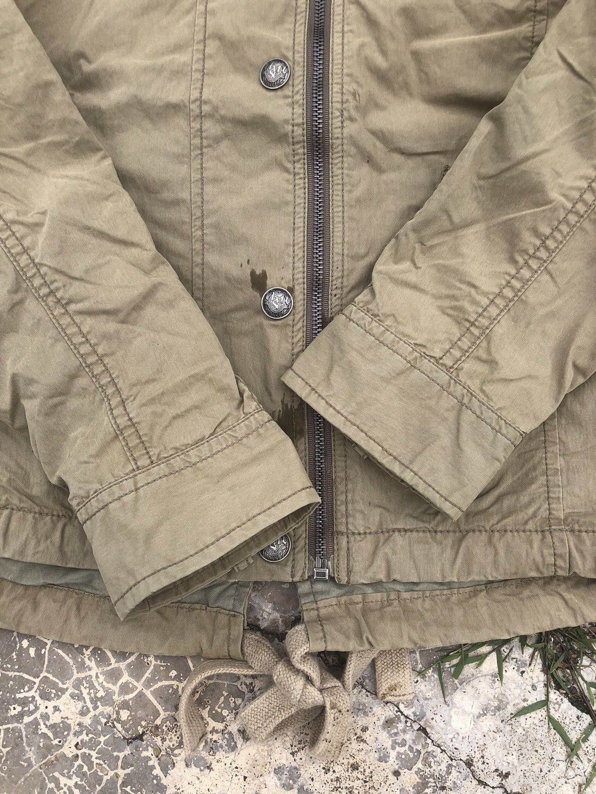 Japanese Brand Vintage Japanese Brands Evisu Military Zipper hoodie Jacket Size L / US 10 / IT 46 - 8 Thumbnail