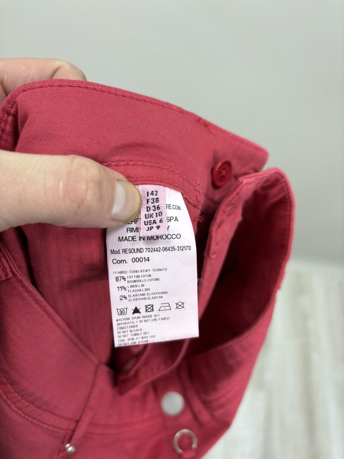 Rundholz Womens pants High Use Size 42 Color Red Size 28" / US 6 / IT 42 - 10 Thumbnail