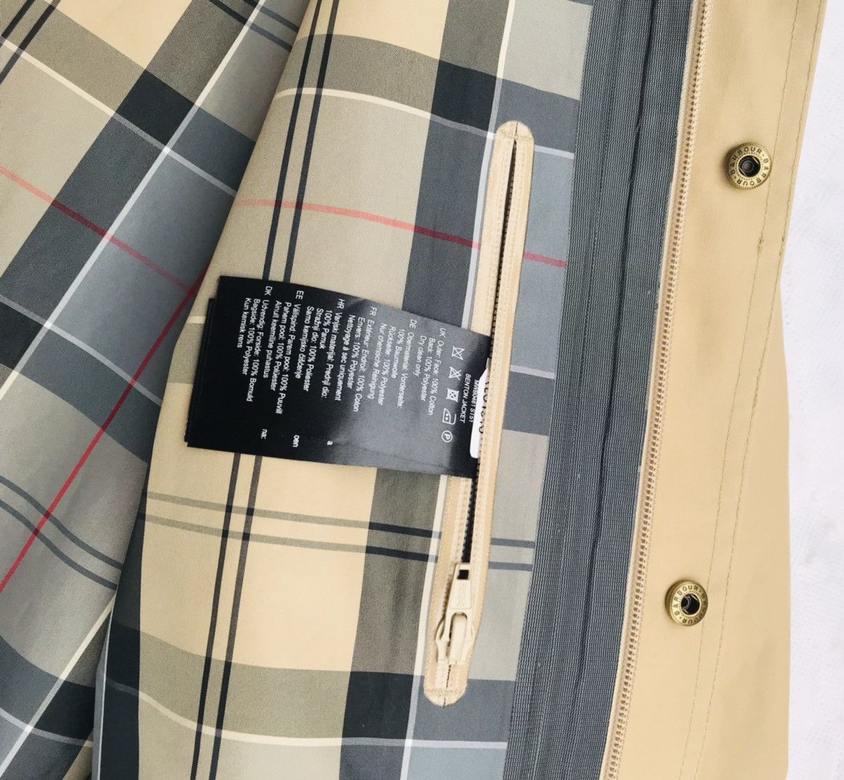 Barbour BARBOUR BENTON JACKET Dress Tartan Trench Coat waterproof Size US L / EU 52-54 / 3 - 24 Thumbnail