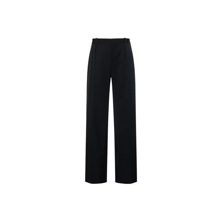 Saint Laurent Paris Saint Laurent Black High-Waisted Trousers-2507 Size US 44 / EU 60 - 1 Thumbnail