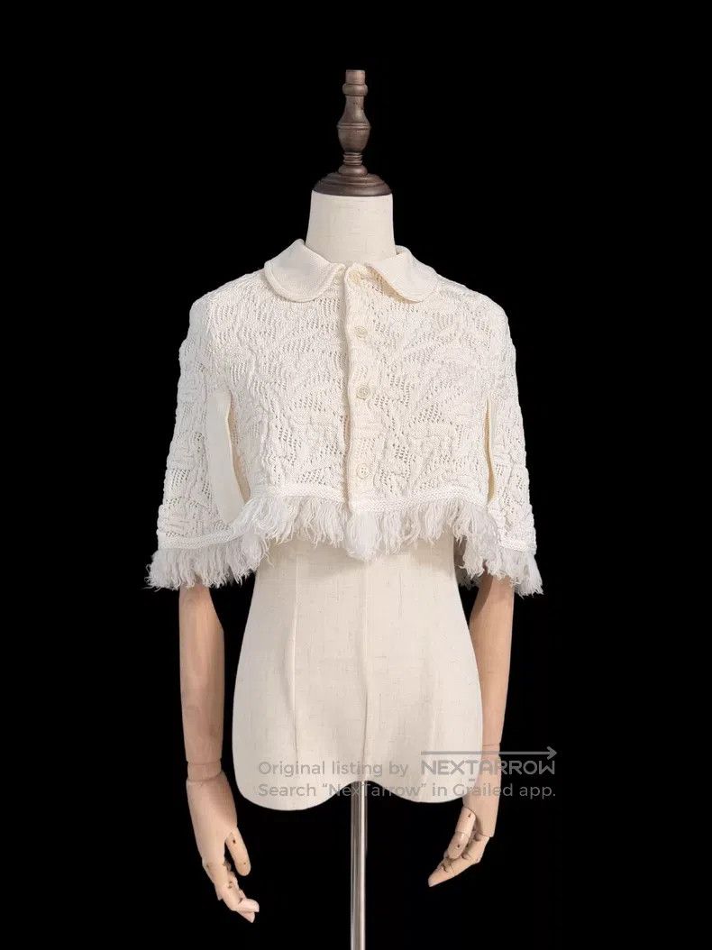 Comme des Garcons Comme des Garcons Openwork Knit Shawl Size S / US 4 / IT 40 - 7 Thumbnail