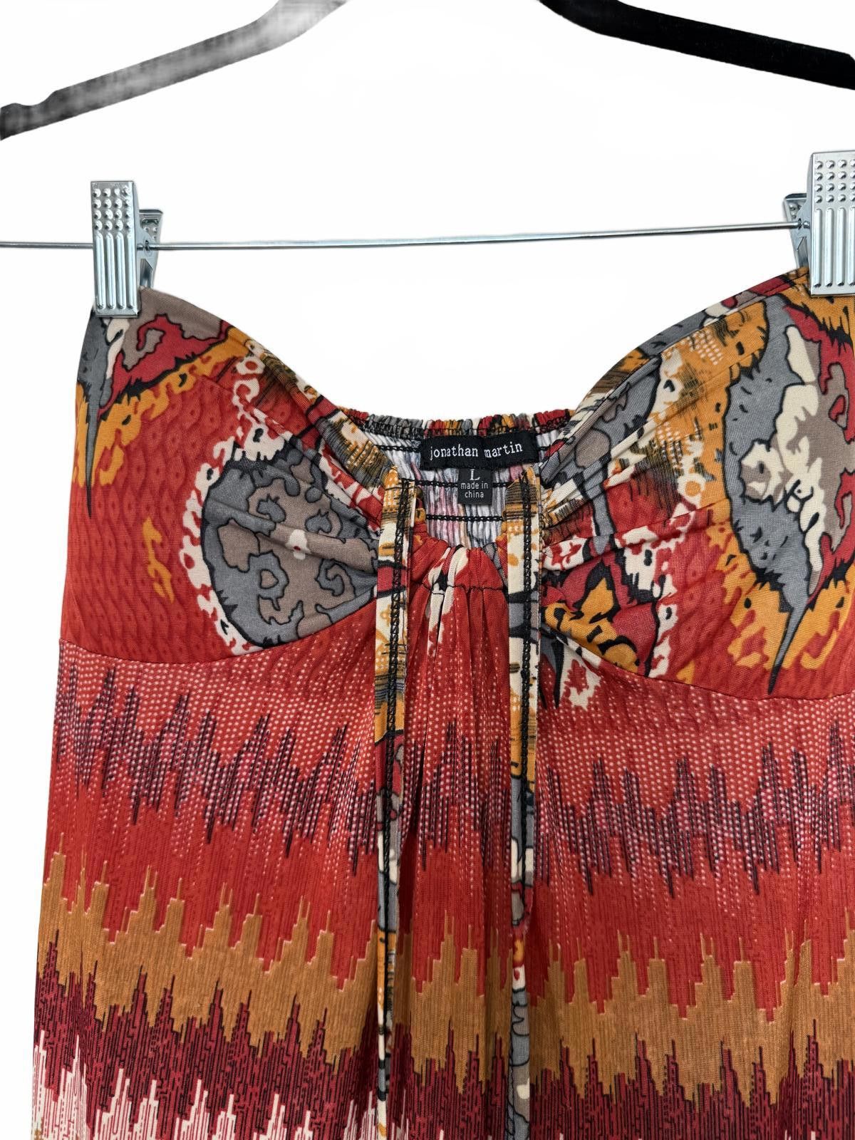 Bohemian Maxi Dress by Jonathan Martin - Colorful Patterned