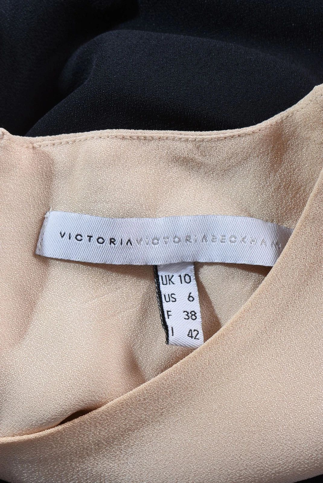 Victoria Beckham Women's Victoria Victoria Beckham Colorblock Shift Dress Size M / US 6-8 / IT 42-44 - 2 Thumbnail