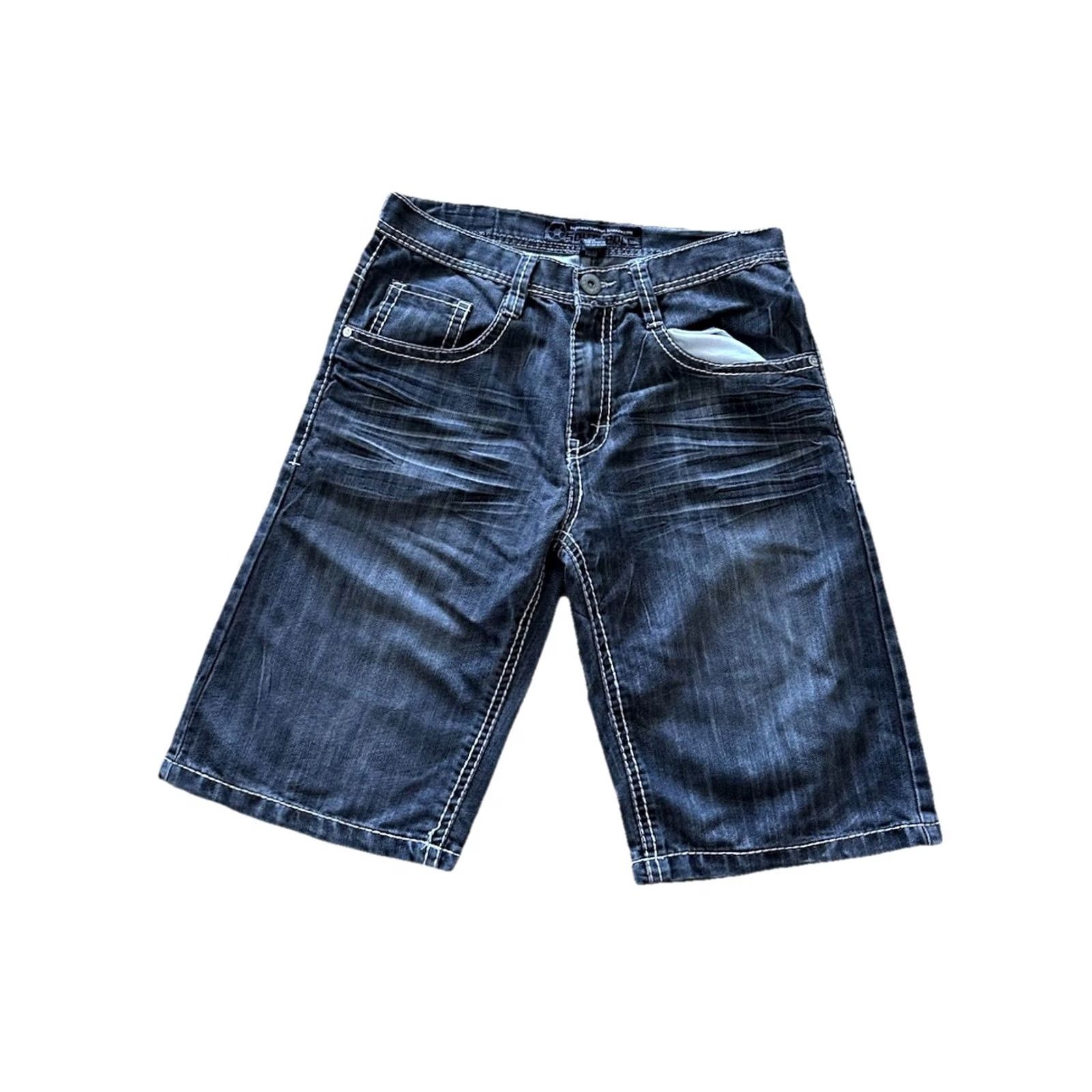 Southpole VINTAGE Southpole Shorts Men 32 Black Fade Baggy Grunge Skate Y2K Hip Hop 90s Bermuda 5-Pocket Denim Cotton Baggy Hip Hop Mens Size US 32 / EU 48 - 7 Thumbnail