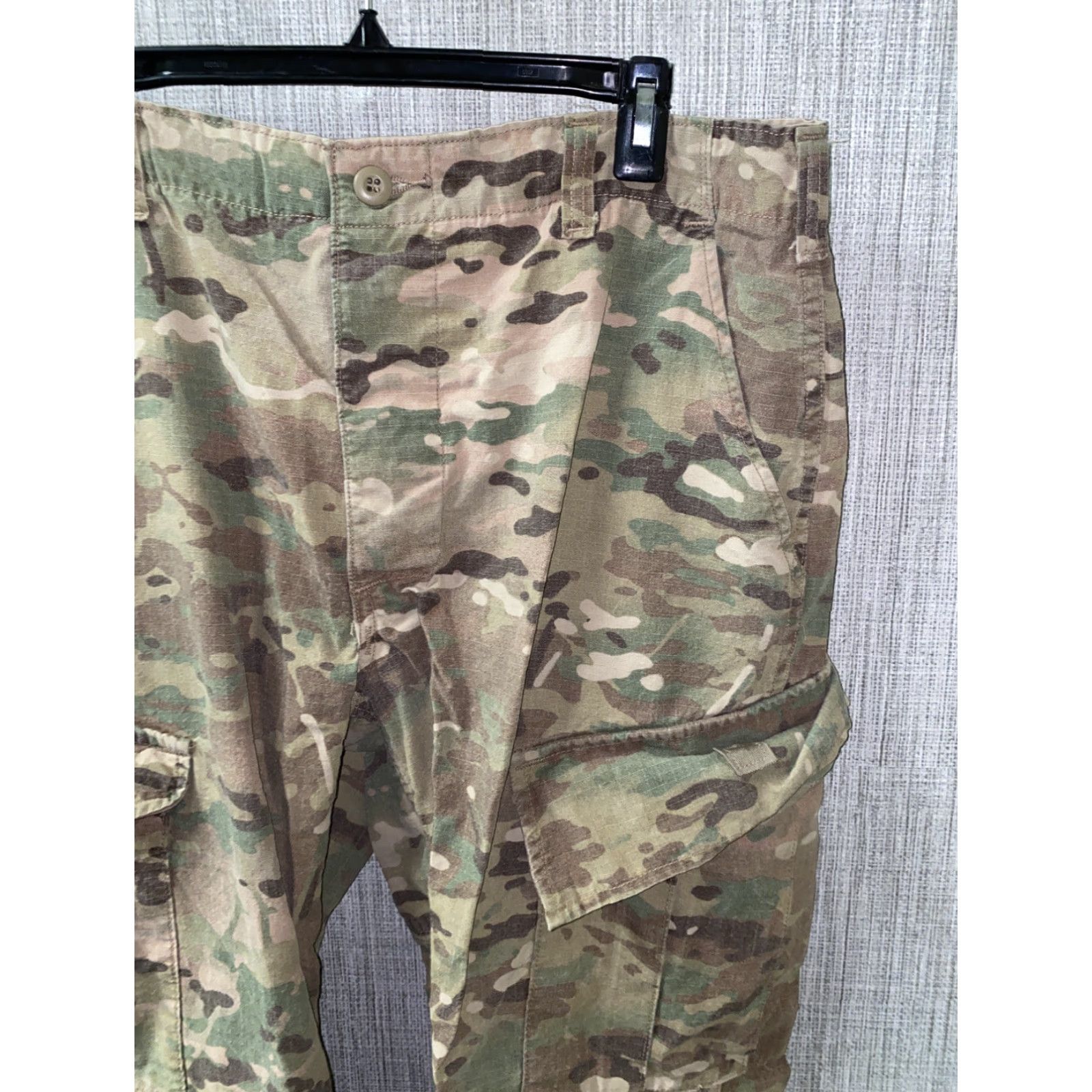 Vintage Mens Camouflage Military Pants Insect Shield 35x31 Brown Green Cotton Regular Regular Mens Size US 35 - 2 Thumbnail
