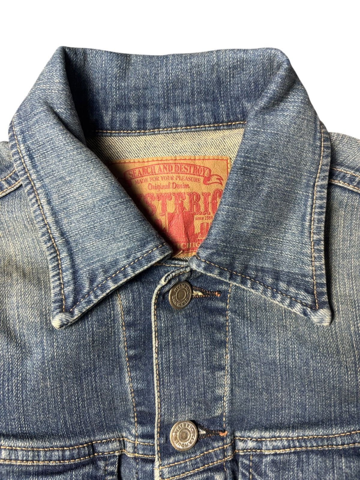 2000s Hysteric Glamour Bear Glitter Denim Jacket
