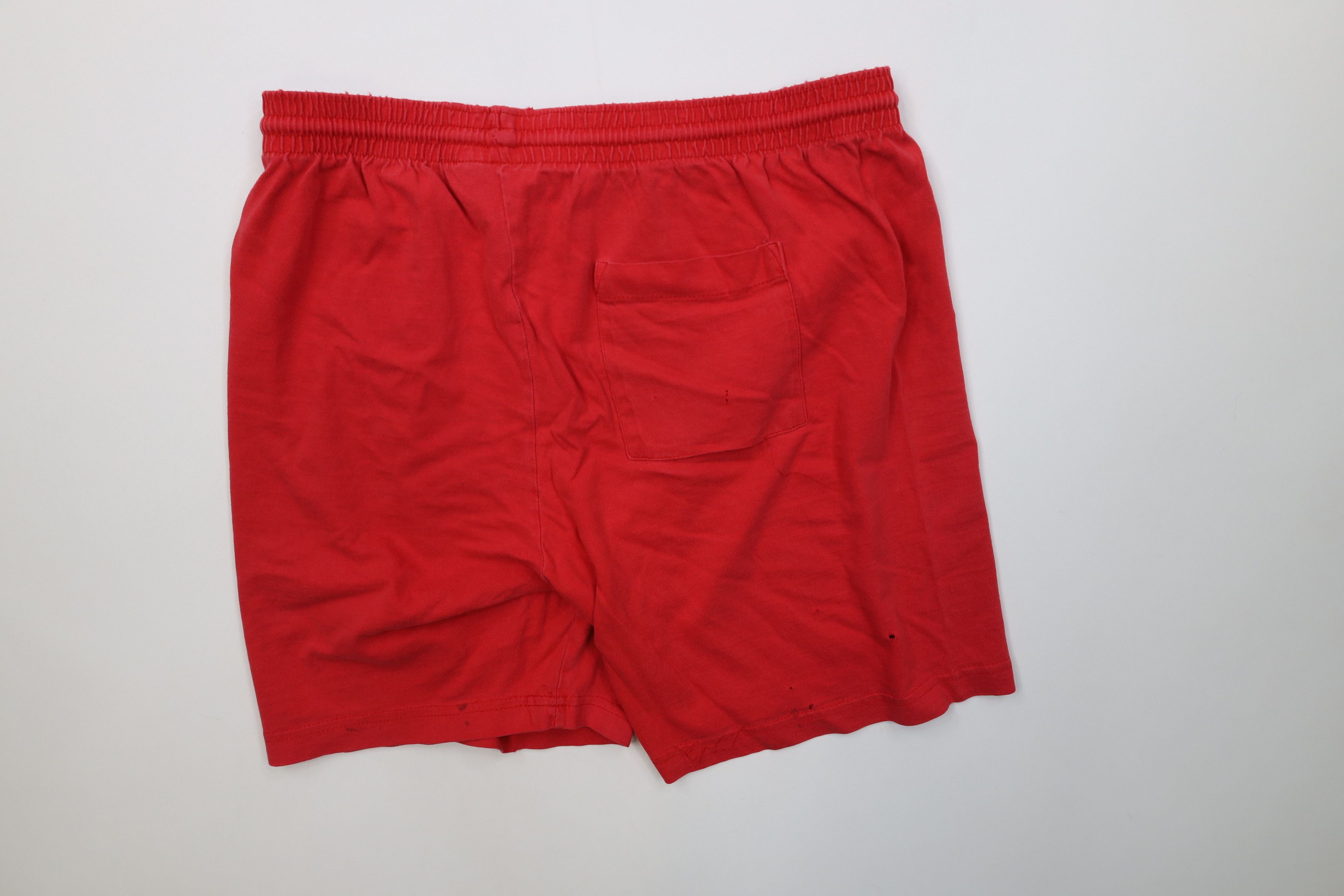 Vintage Vintage 90s Ohio State University Above Knee Shorts Red USA Size US 32 / EU 48 - 10 Thumbnail