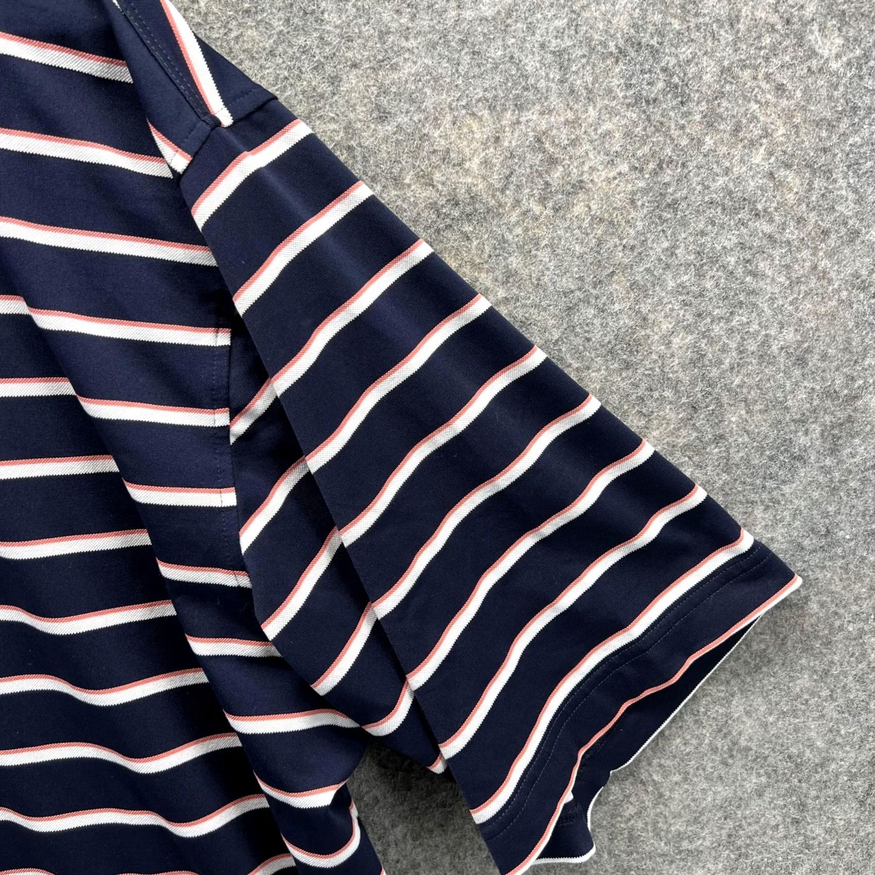 Footjoy FootJoy Polo Shirt Men XL Blue White Striped Short Sleeve Casual Golf Shirt Size US XL / EU 56 / 4 - 4 Thumbnail