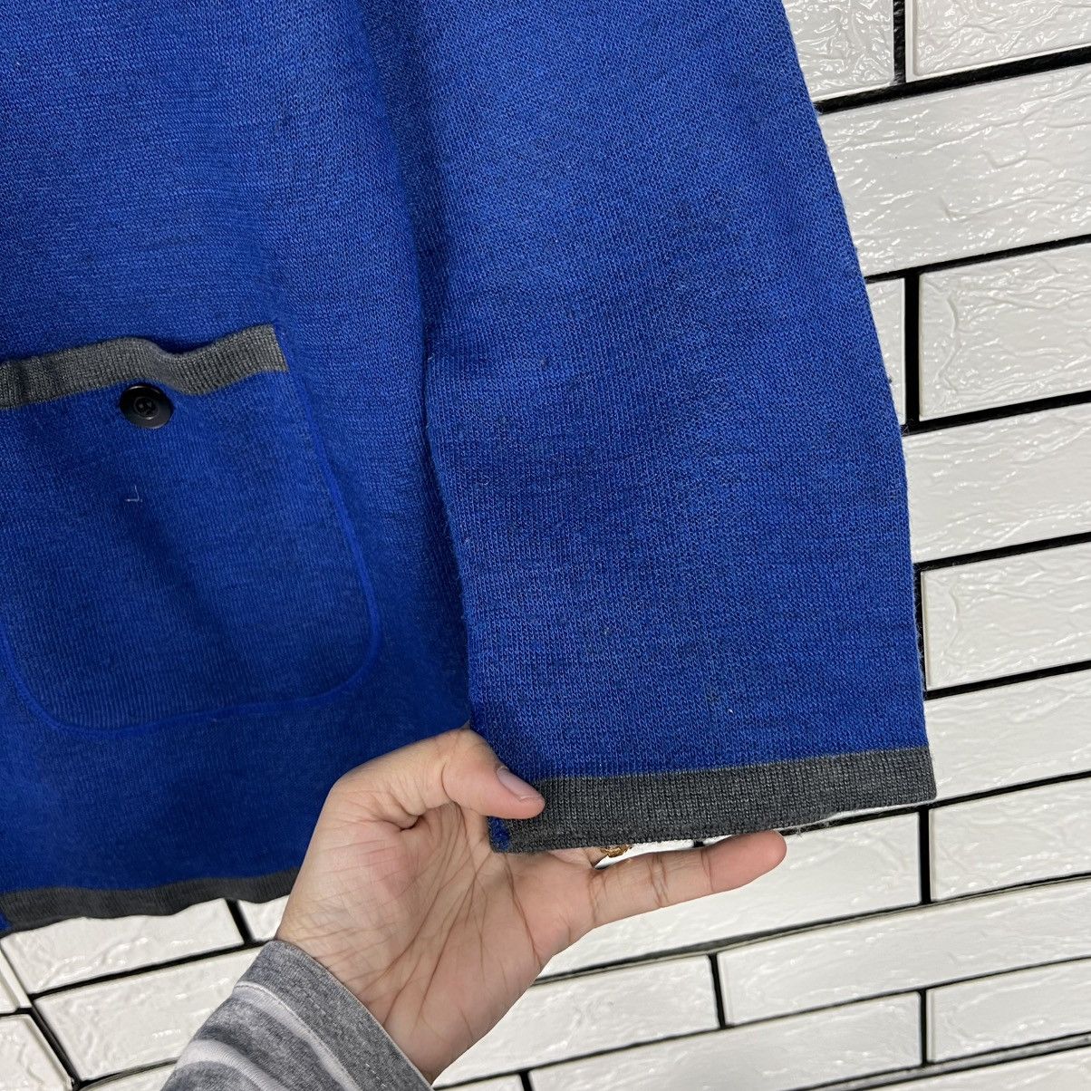 Kansai Yamamoto KANSAI BIS Collection Minimalist Button Jacket #4032-C183 Size L / US 10 / IT 46 - 7 Thumbnail