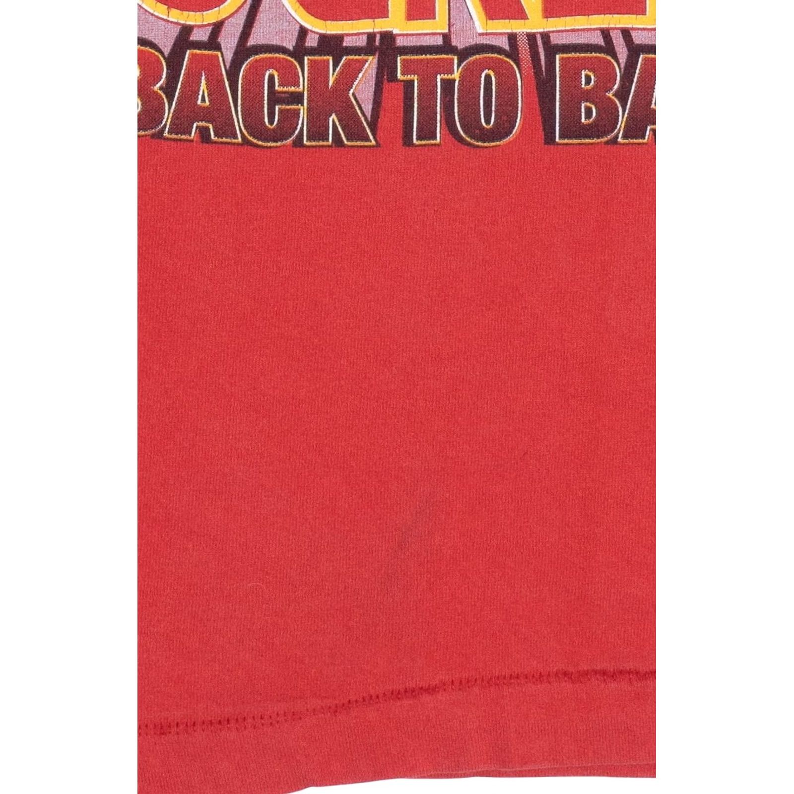 Fruit Of The Loom VINTAGE Nike Shirt Unisex Adults T-Shirt 1995 NBA Champions Houston Rockets Red XS? Size US XL / EU 56 / 4 - 5 Thumbnail