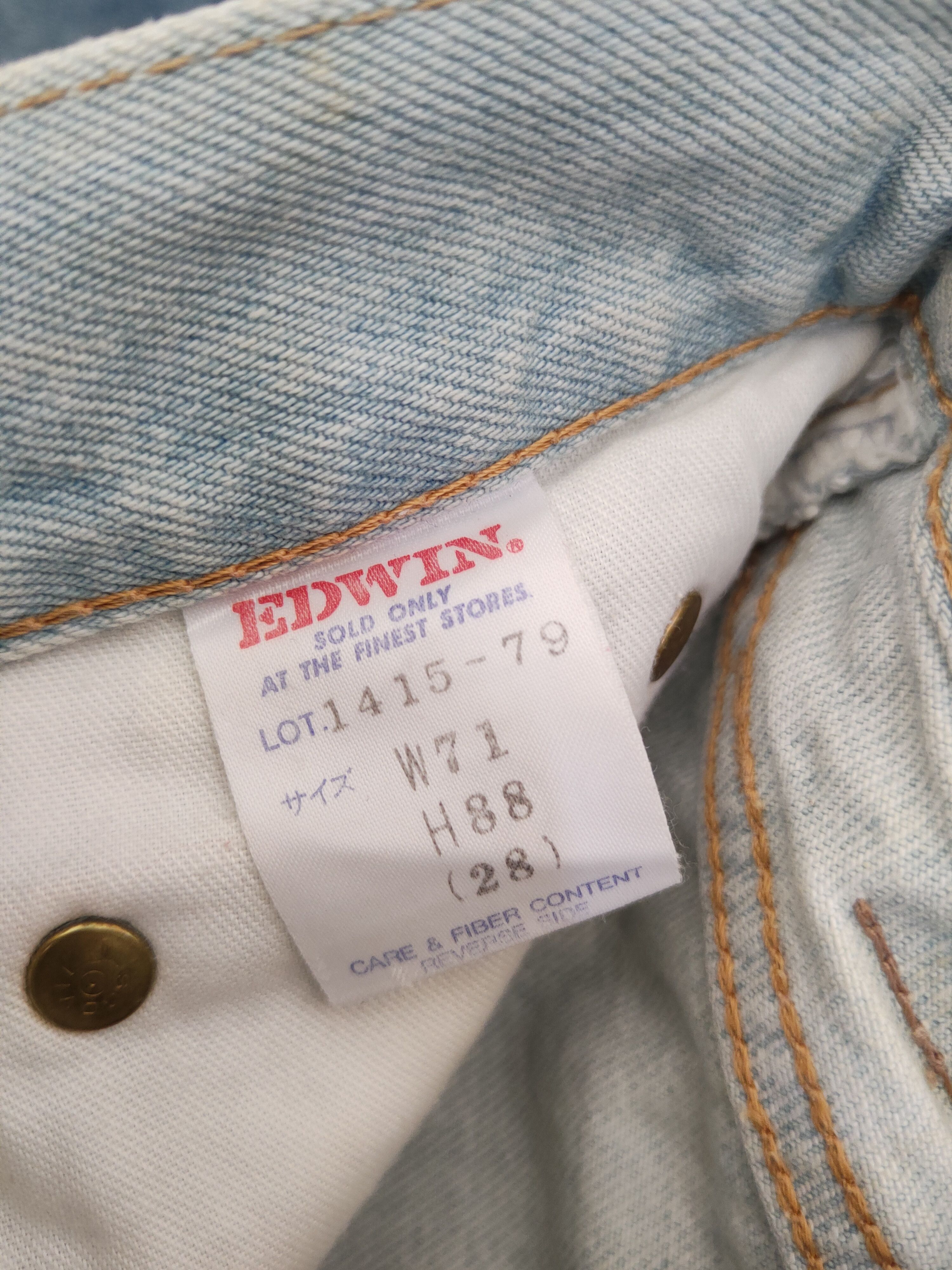 Edwin Edwin Light Blue Distressed Ripped Jeans #W1388 Size US 29 - 16 Thumbnail