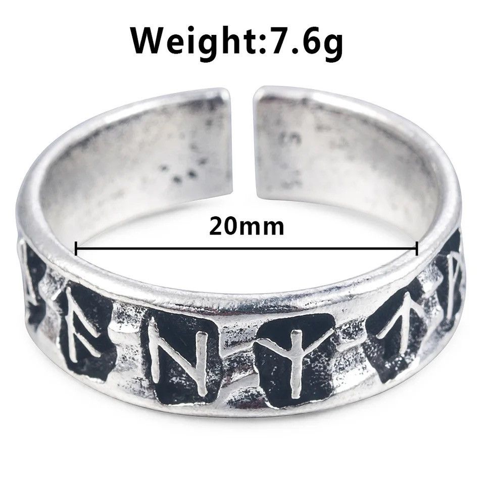 Other Odin Norse Viking Amulet Adjustable Ring Size ONE SIZE - 6 Thumbnail