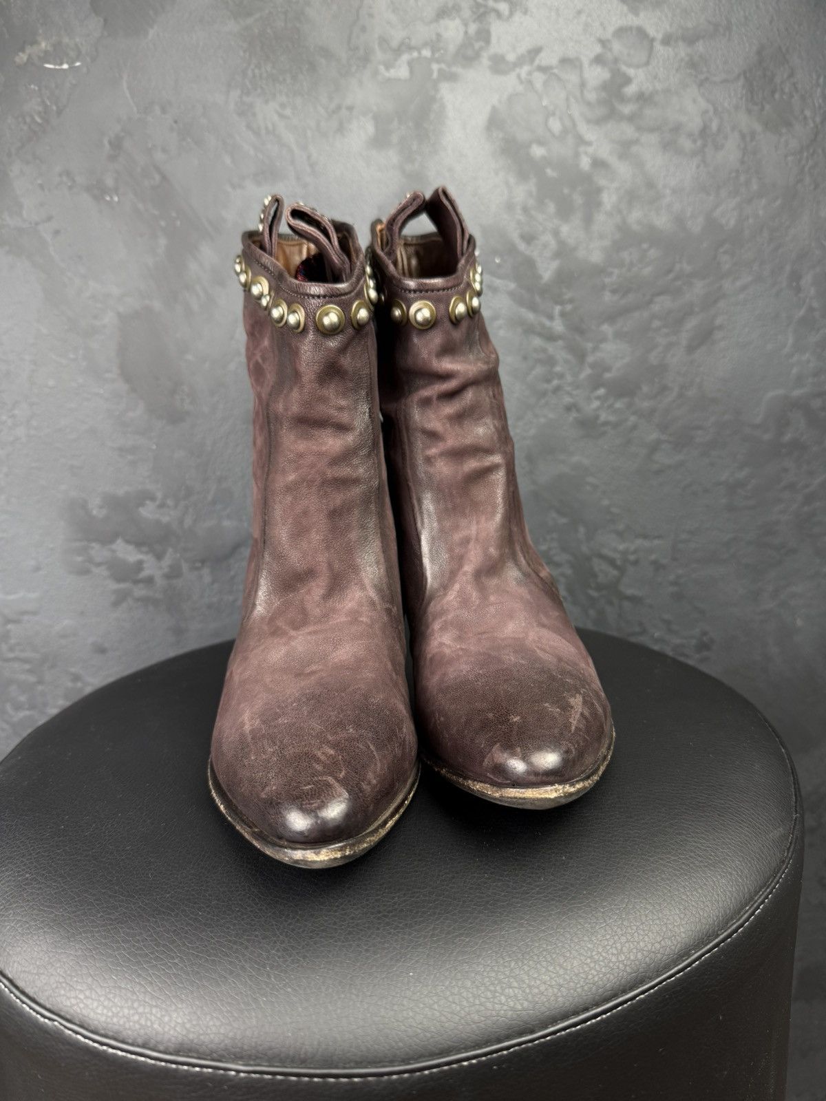 A.S.98 Women's A.S.98. Airstep Suide Biker Zip Ankle Boots Size US 6 / IT 36 - 4 Thumbnail