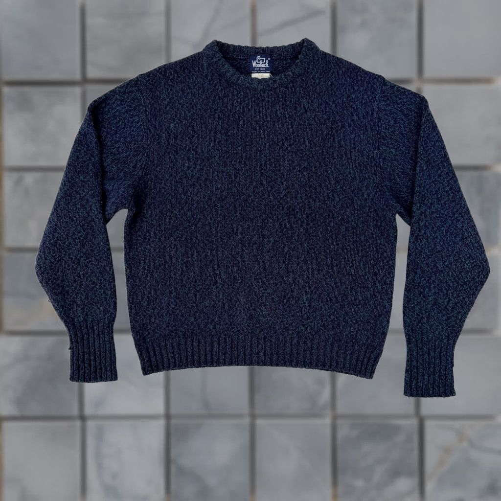 Vintage VINTAGE Woolrich Sweater Mens XL Blue Crew Neck Knit Wool Chunky Knit Heavyweight Casual Long Sleeve US Size US XL / EU 56 / 4 - 1 Thumbnail