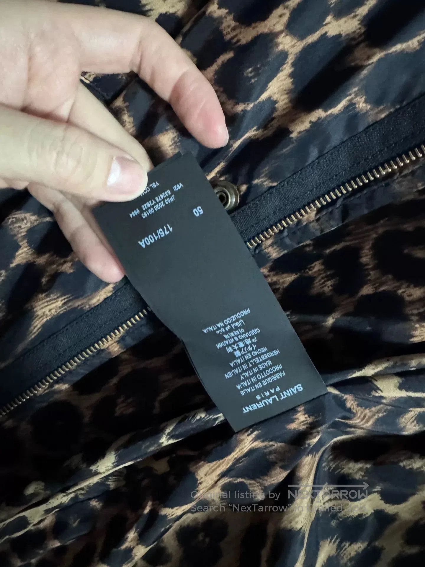 Saint Laurent Paris SAINT LAURENT Leopard Print Hooded Jacket. Size US M / EU 48-50 / 2 - 6 Thumbnail