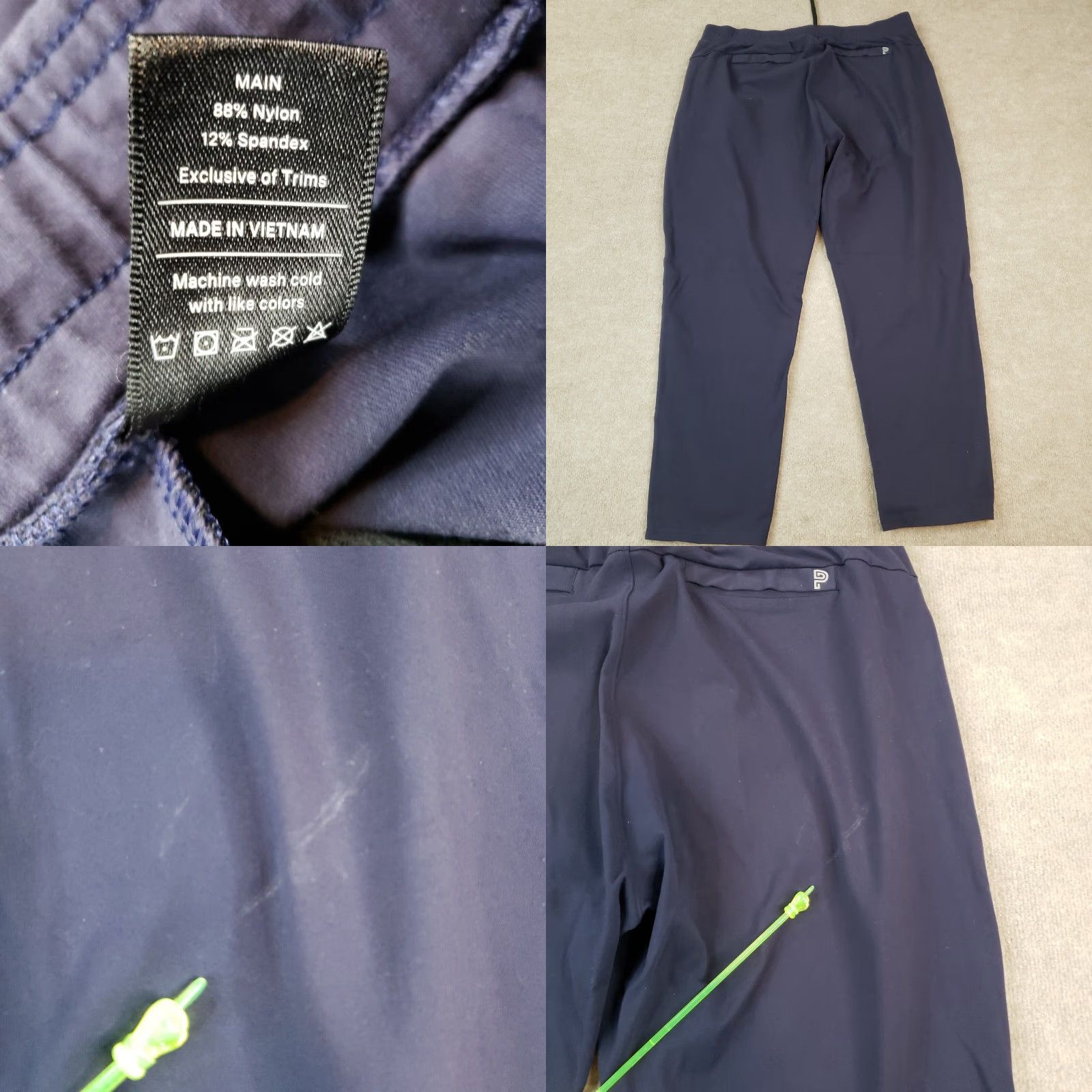 Vintage Public Rec Men's Blue Jogger Pants 38x28 Elastic Waist Drawstring Stretch Size US 36 / EU 52 - 8 Thumbnail