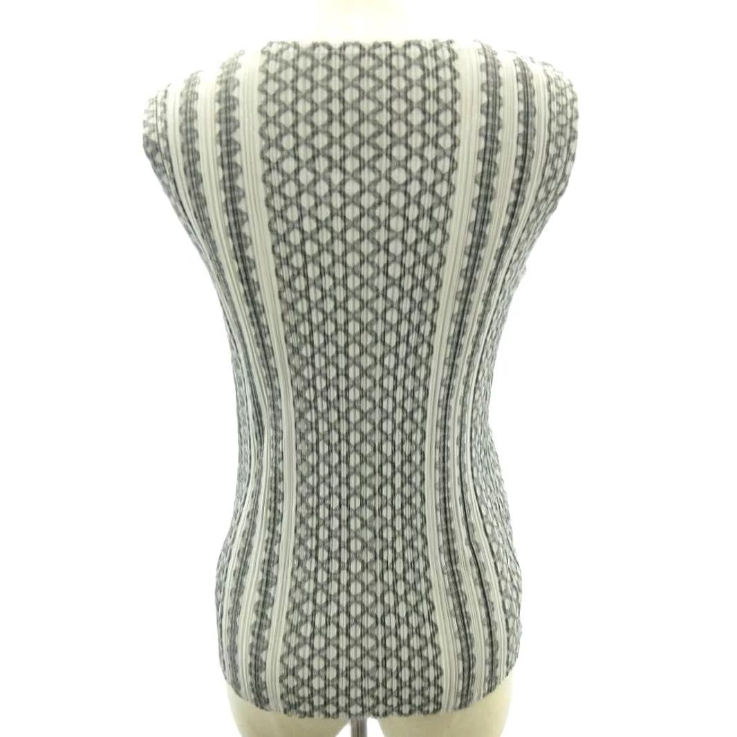 Vintage PLEATS PLEASE Womens All Over Geometric Chain Pattern Pattern Size ONE SIZE - 3 Thumbnail