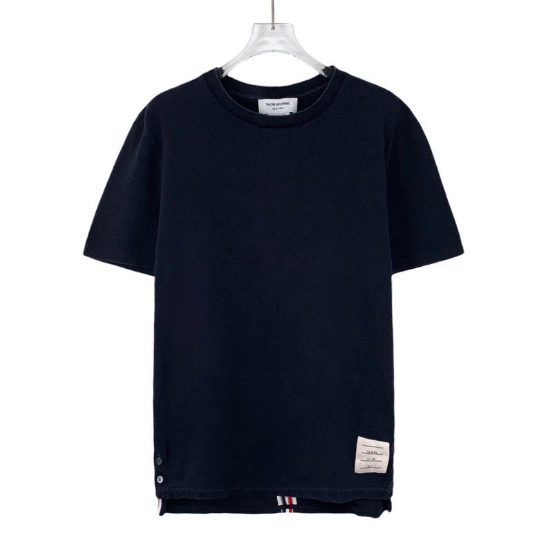 Thom Browne Thom Browne size2 Dark blue cotton round neck short sleeves Size US M / EU 48-50 / 2 - 1 Thumbnail