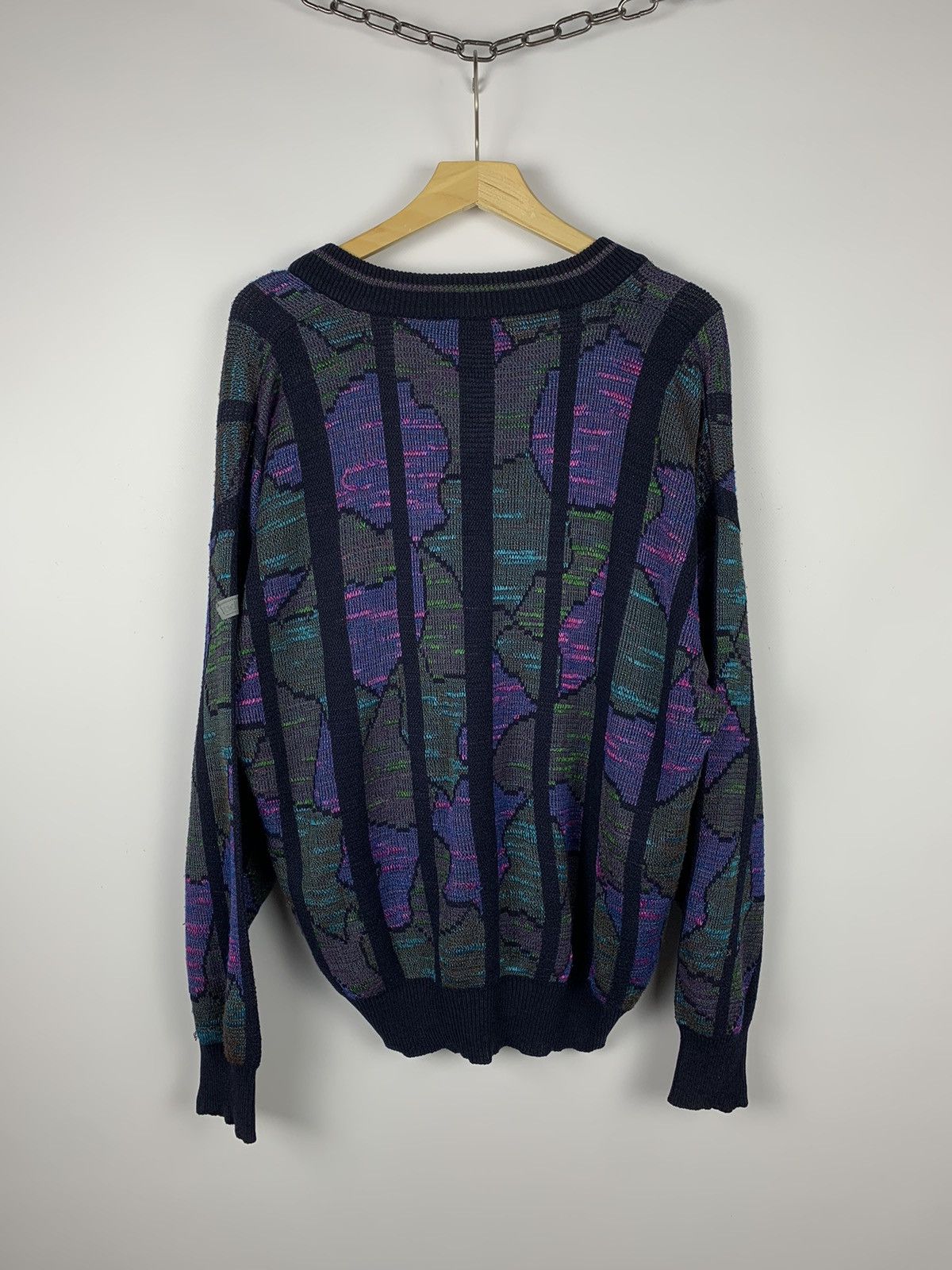 Adidas Adidas Vintage Knitted Sweater V-Neck 90’s Coogi Style Size US S / EU 44-46 / 1 - 14 Thumbnail