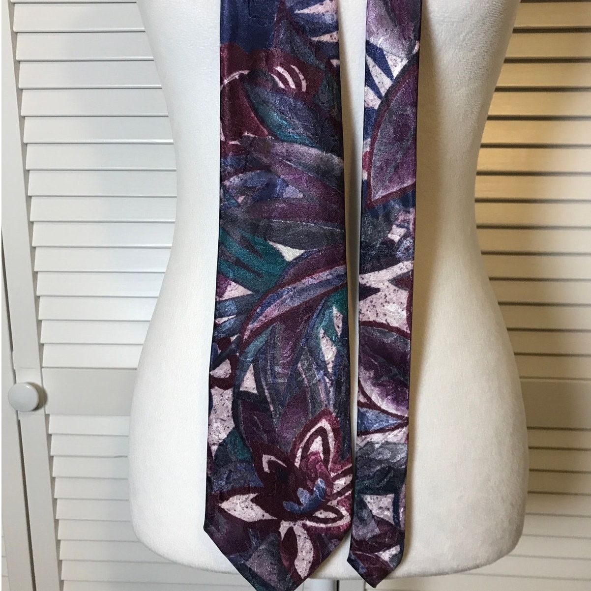 Other Camden Court Floral Classic Wide Mens Necktie Size ONE SIZE - 4 Thumbnail