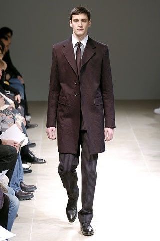 Jil Sander × Raf Simons Dark Violet Sequin Tailored Made Long Black Coat Size US M / EU 48-50 / 2 - 1 Thumbnail