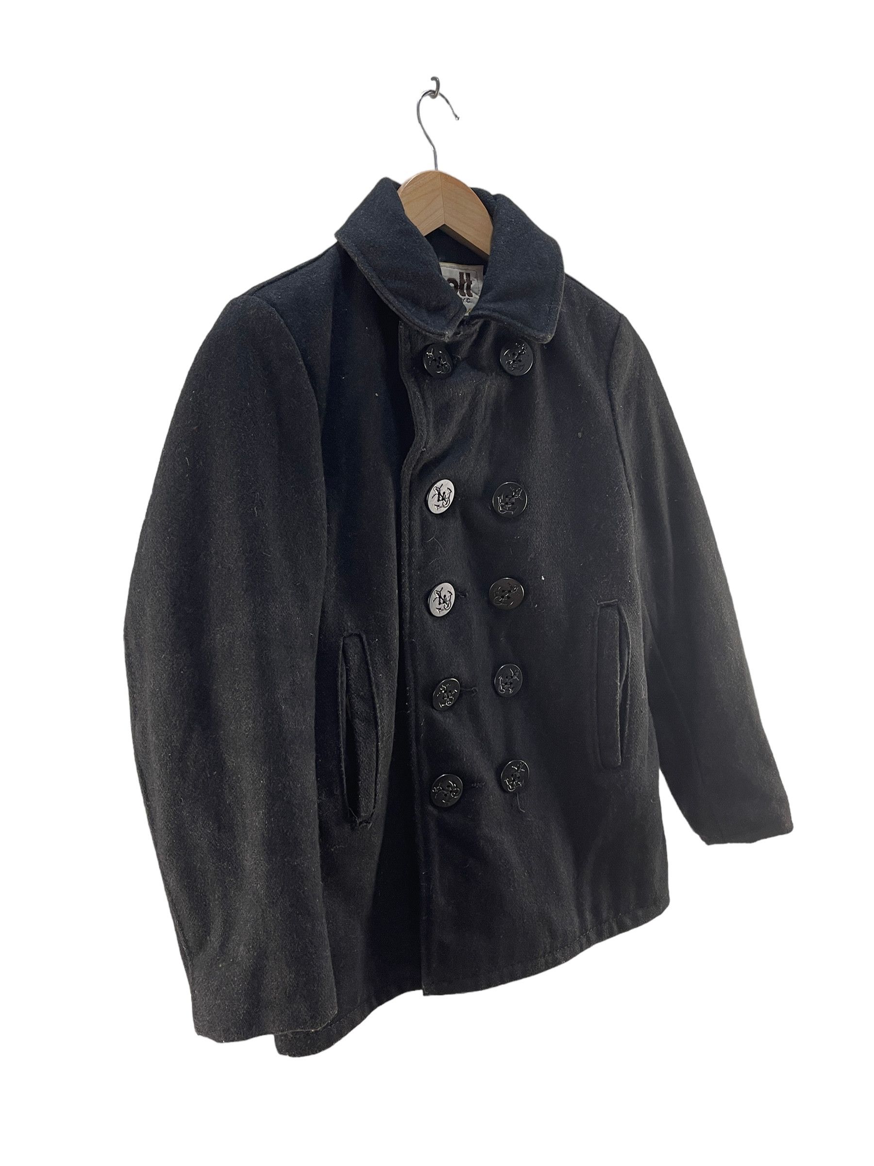 Schott Vintage Schott Wool Pea Coat Jacket Size XS / US 0-2 / IT 36-38 - 4 Thumbnail