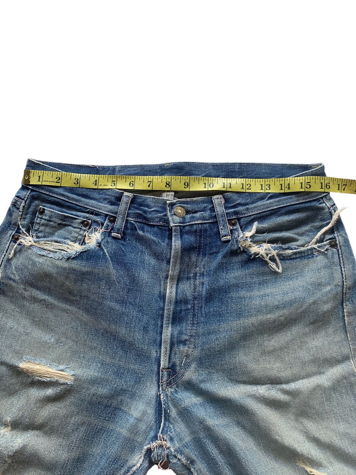 Japanese Brand × OMNIGOD Omnigod Selvedge Button Fly Japanese Distressed Denim Size US 32 / EU 48 - 9 Thumbnail