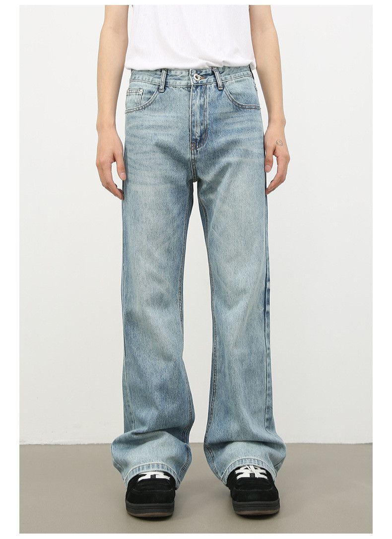 Jean American high street men's retro washed flared jeans Size US 32 / EU 48 - 2 Thumbnail