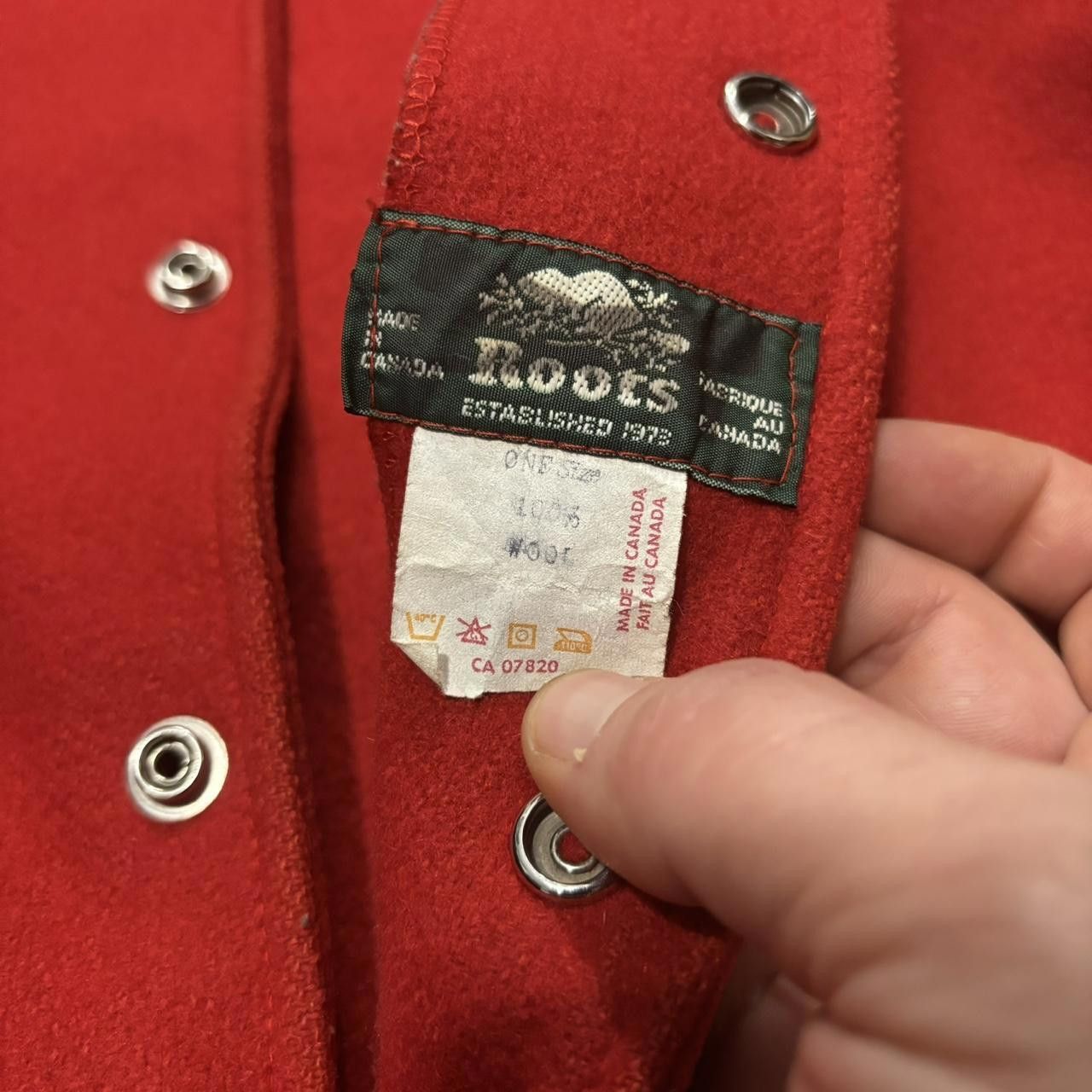 Roots vintage roots Algonquin wool button up cardigan 80s/90s M Size US M / EU 48-50 / 2 - 6 Thumbnail