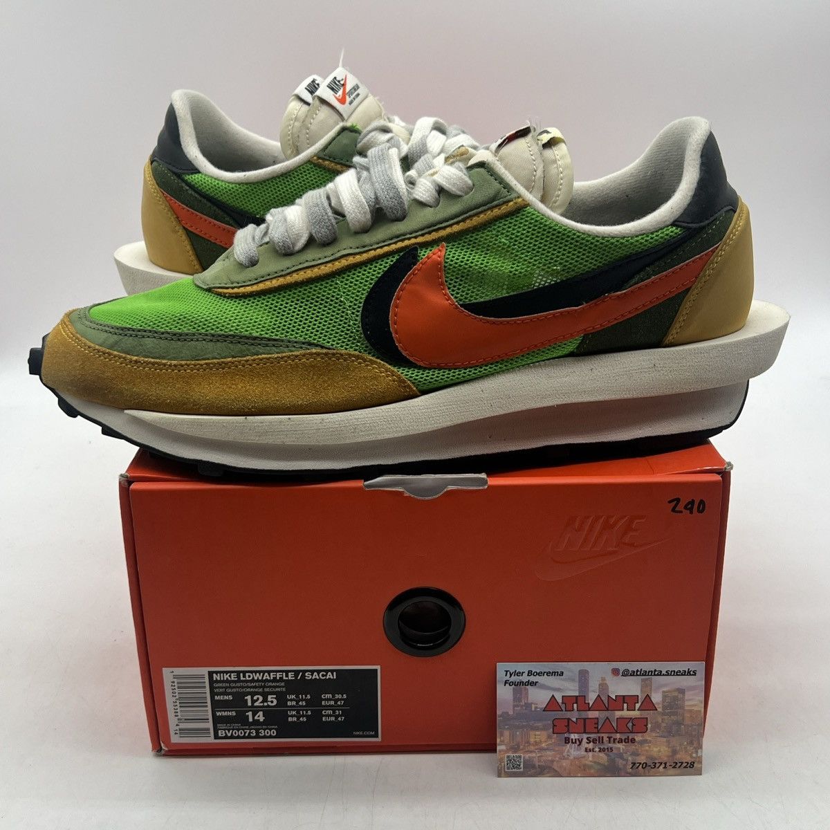 Sacai x LDWaffle green gusto